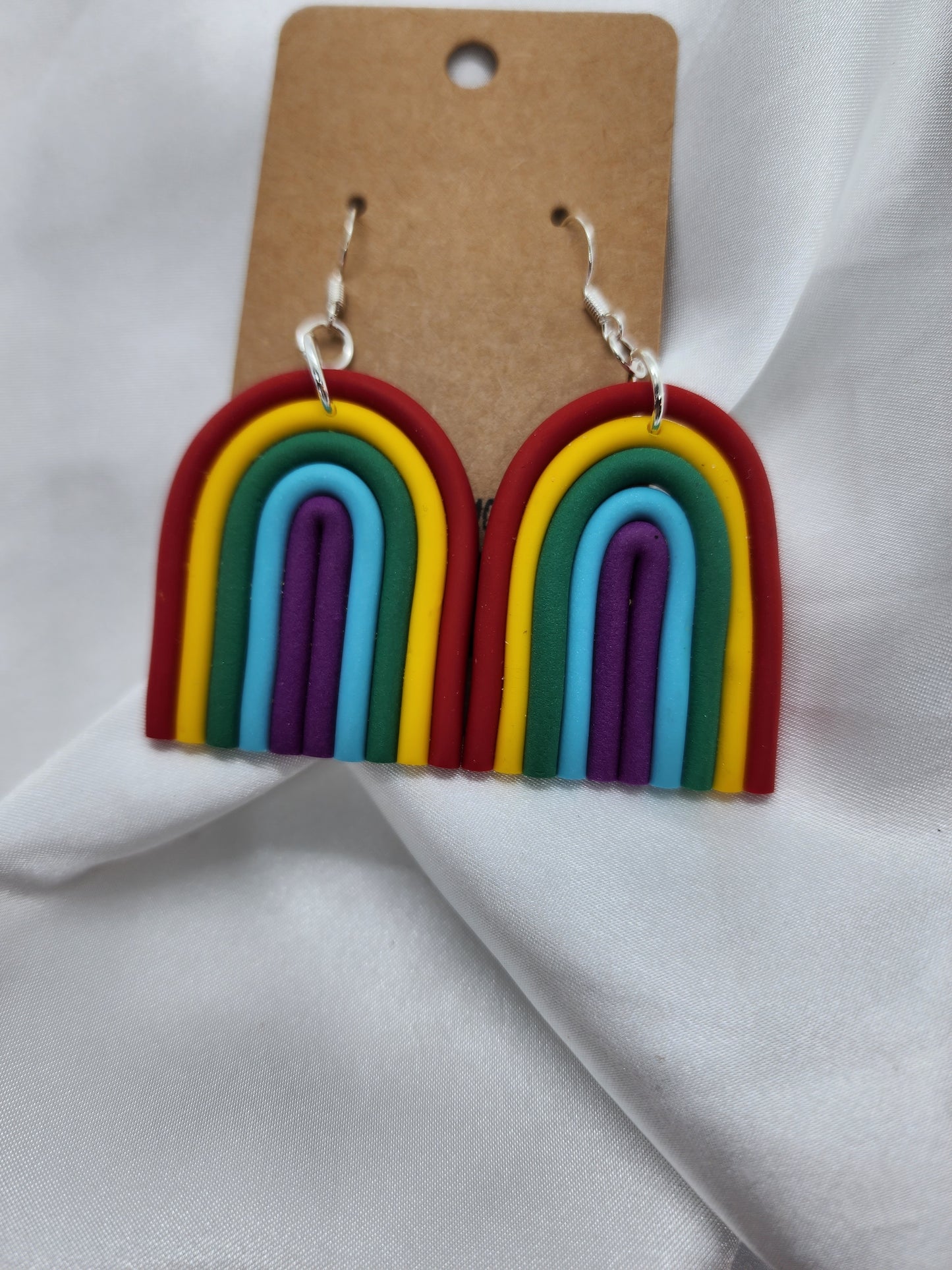 Rainbow Pride Hook Earrings