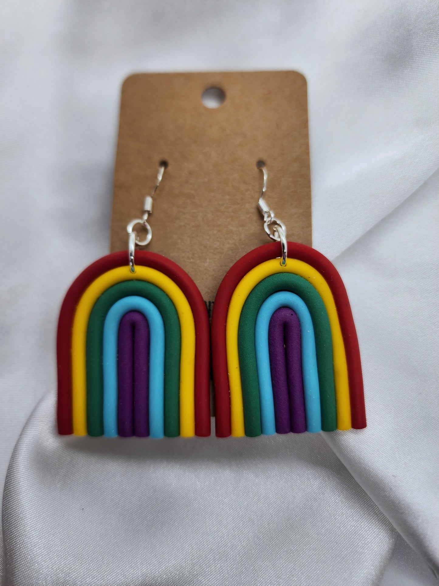 Rainbow Pride Hook Earrings