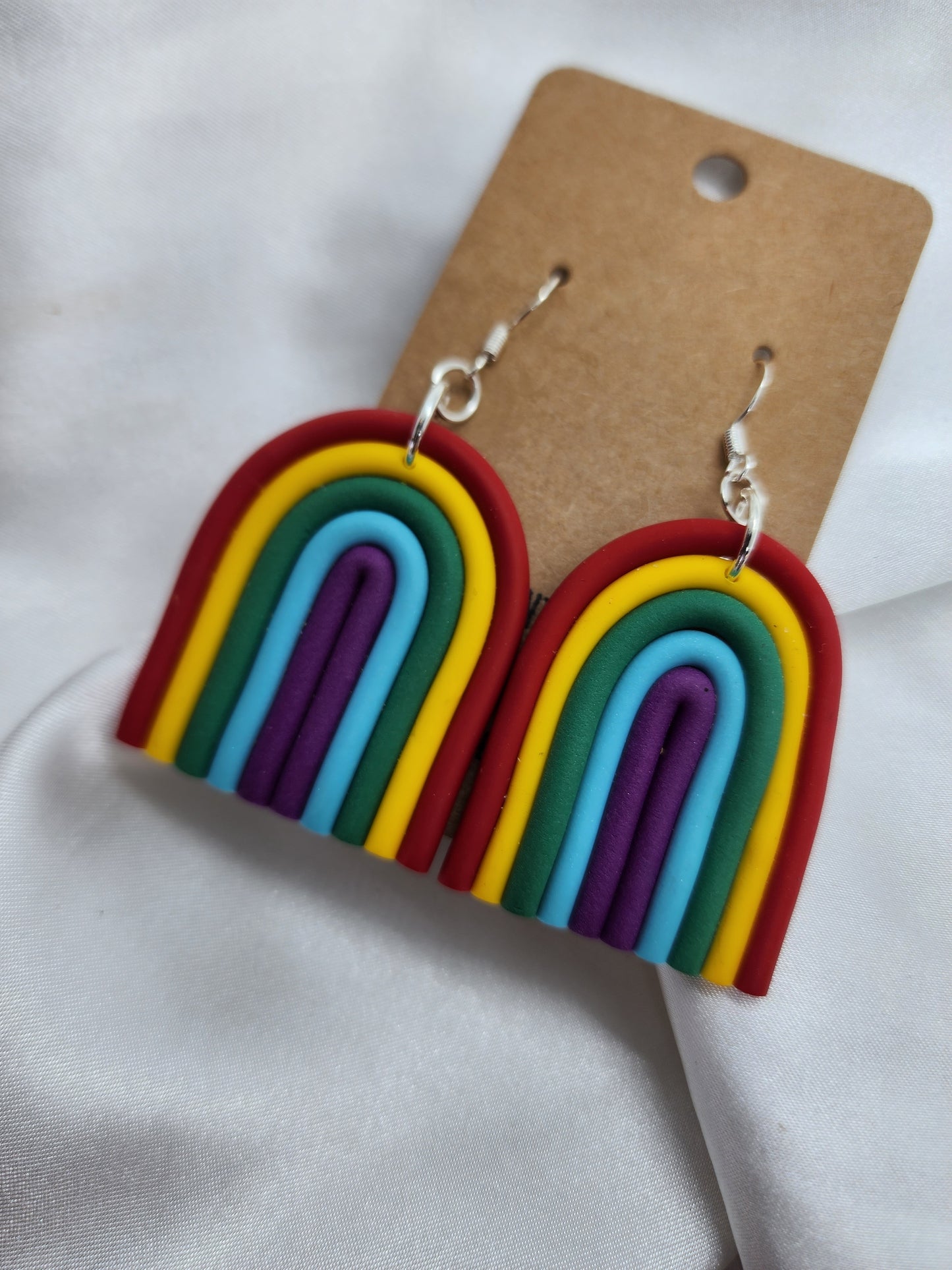 Rainbow Pride Hook Earrings