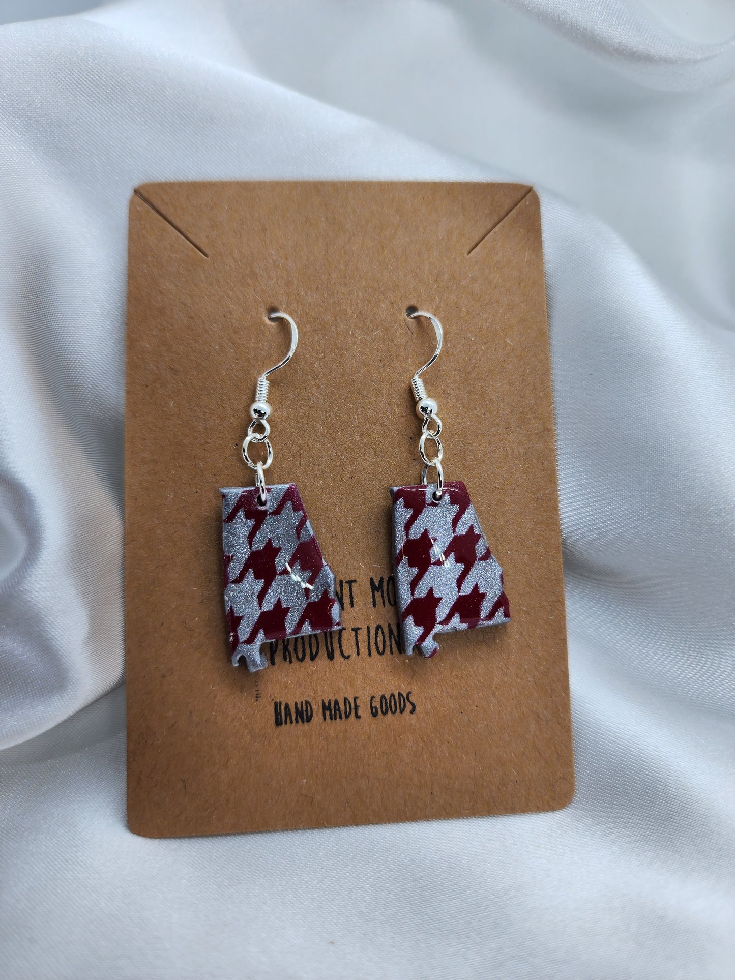 Houndstooth Alabama Earrings