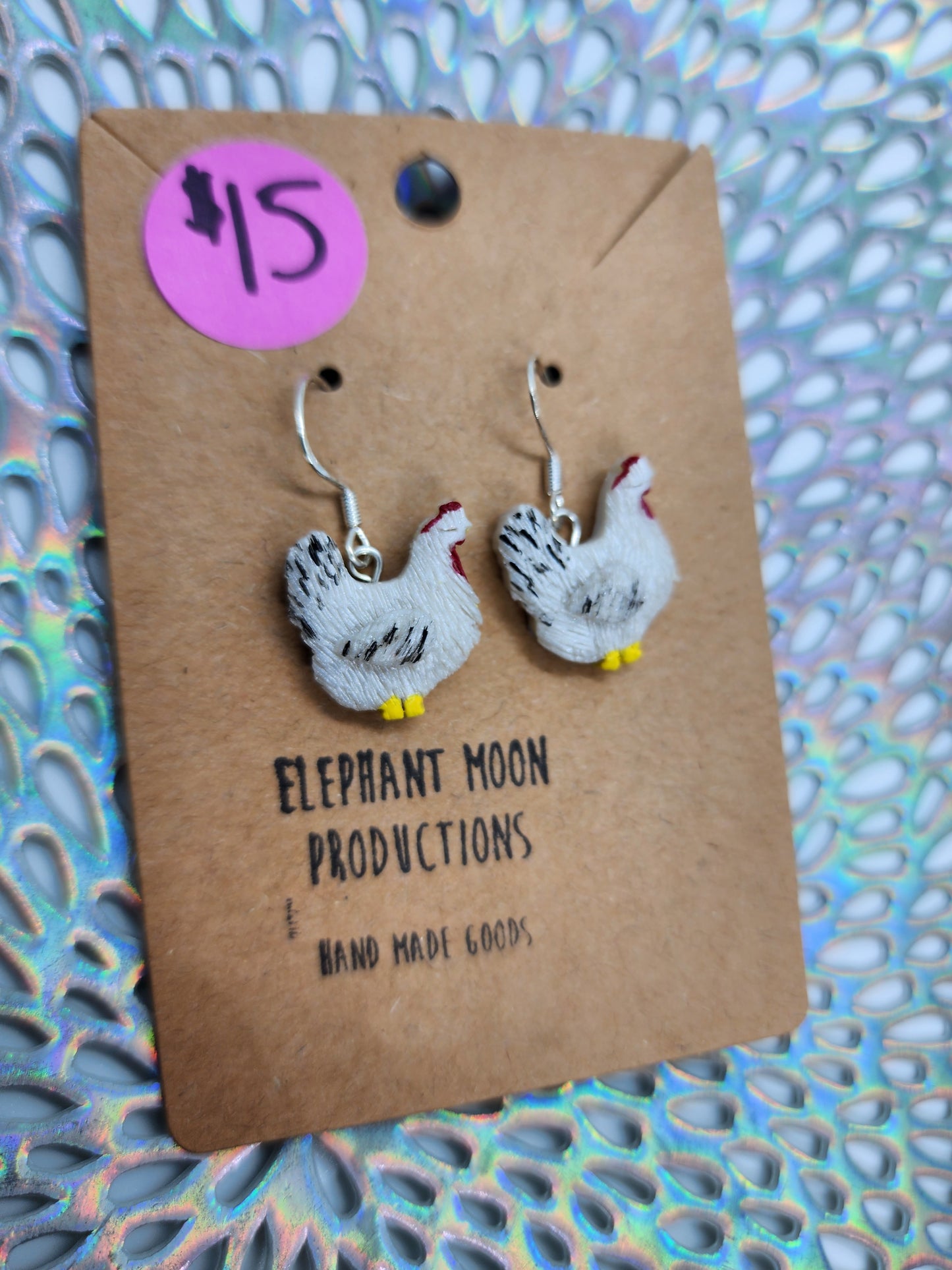 Chicken Handmade Earrings