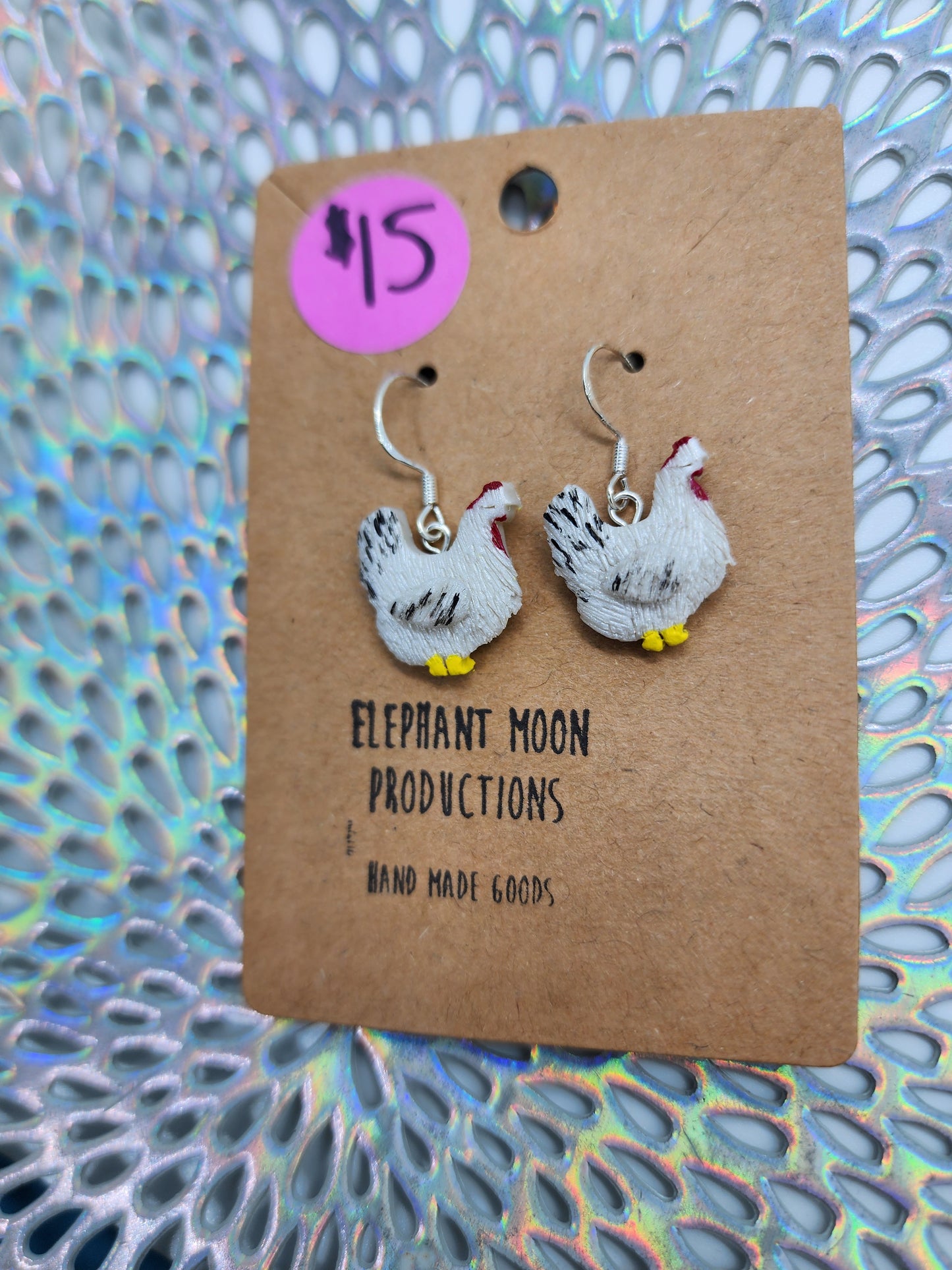 Chicken Handmade Earrings