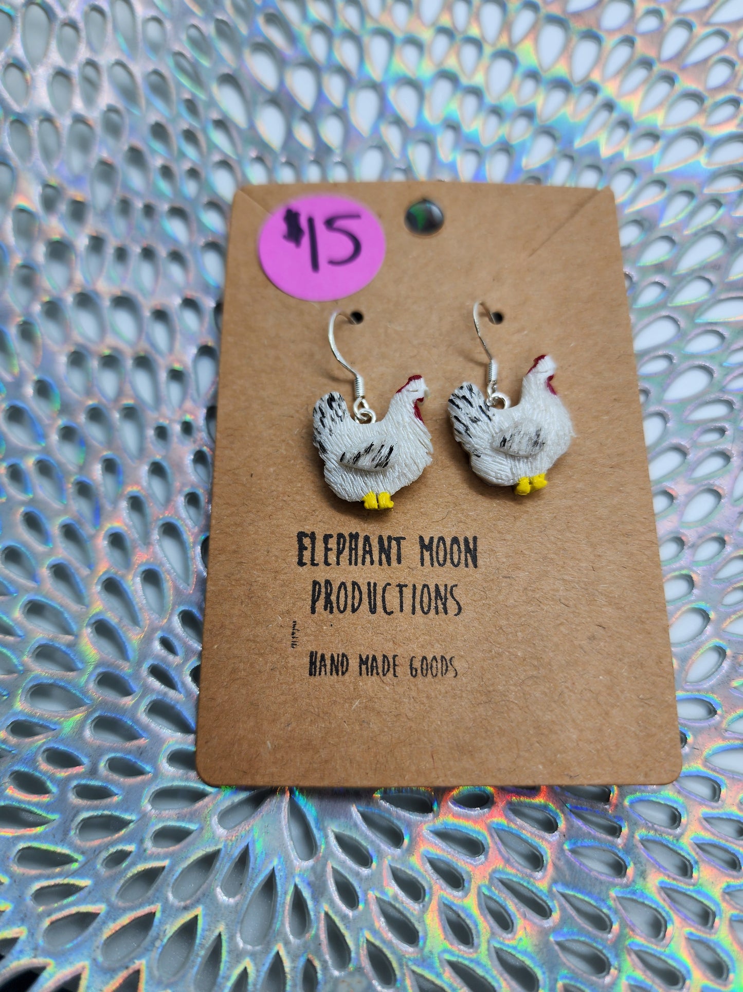 Chicken Handmade Earrings