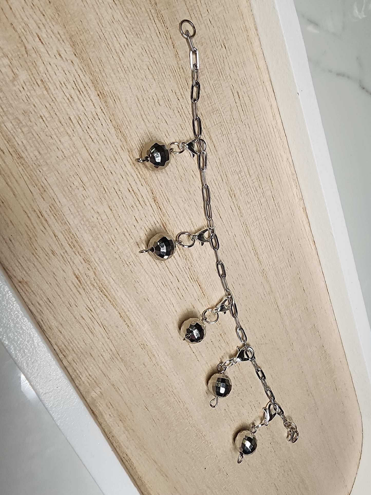 Disco Ball Charm Bracelet