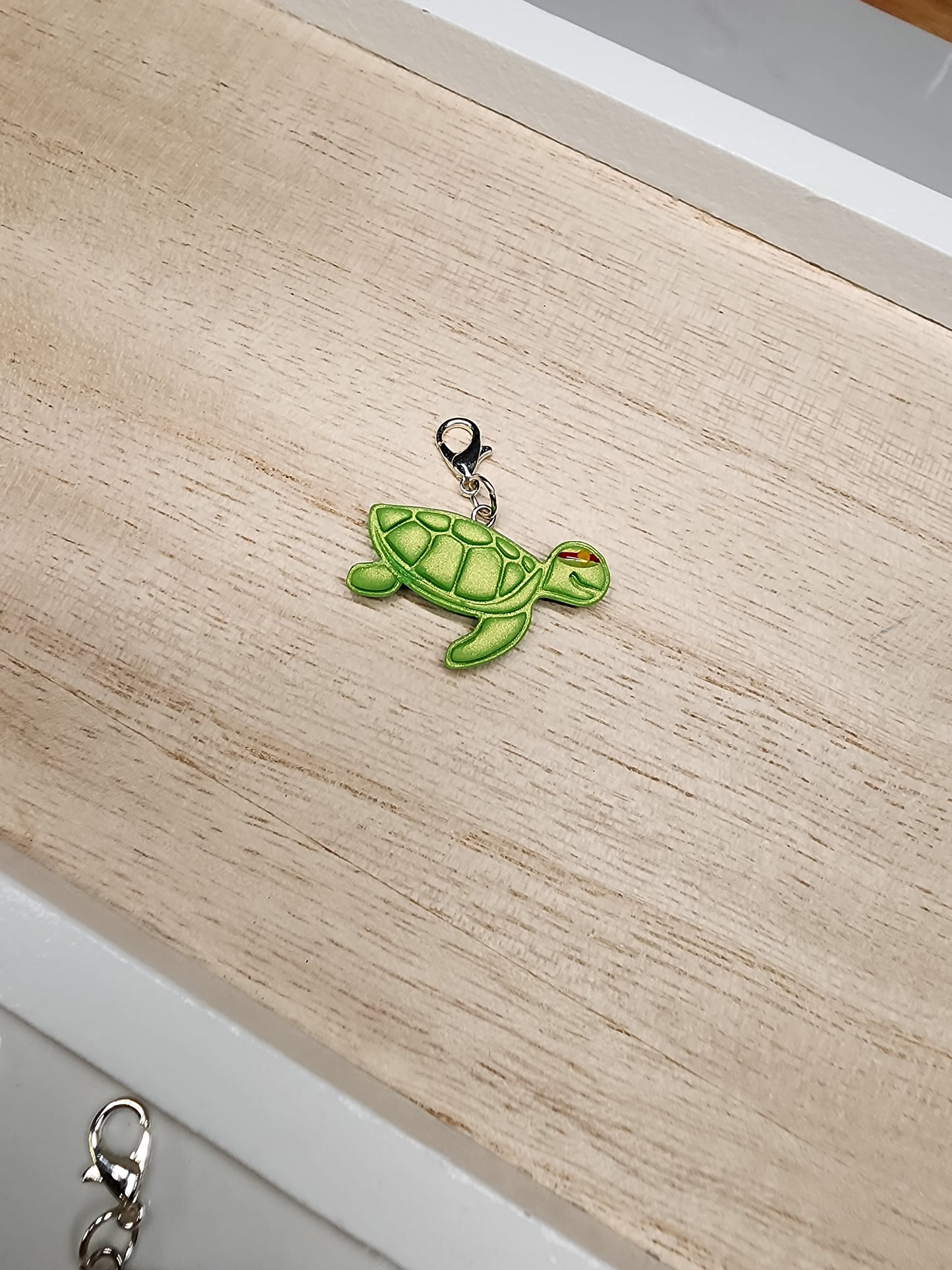 Red Earred Slider Turtle Charm