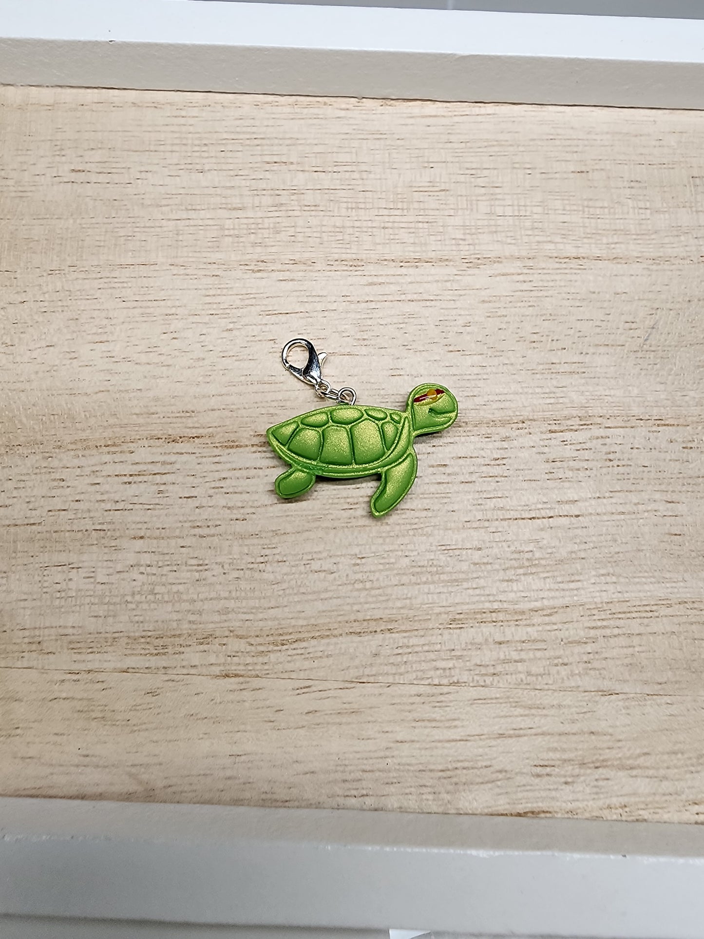 Red Earred Slider Turtle Charm