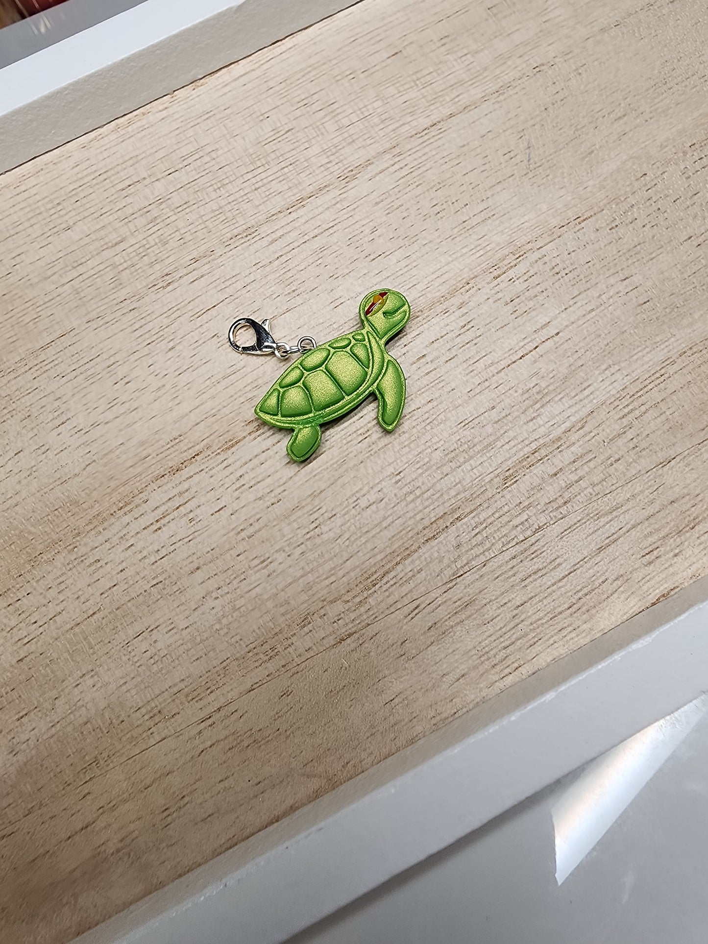 Red Earred Slider Turtle Charm