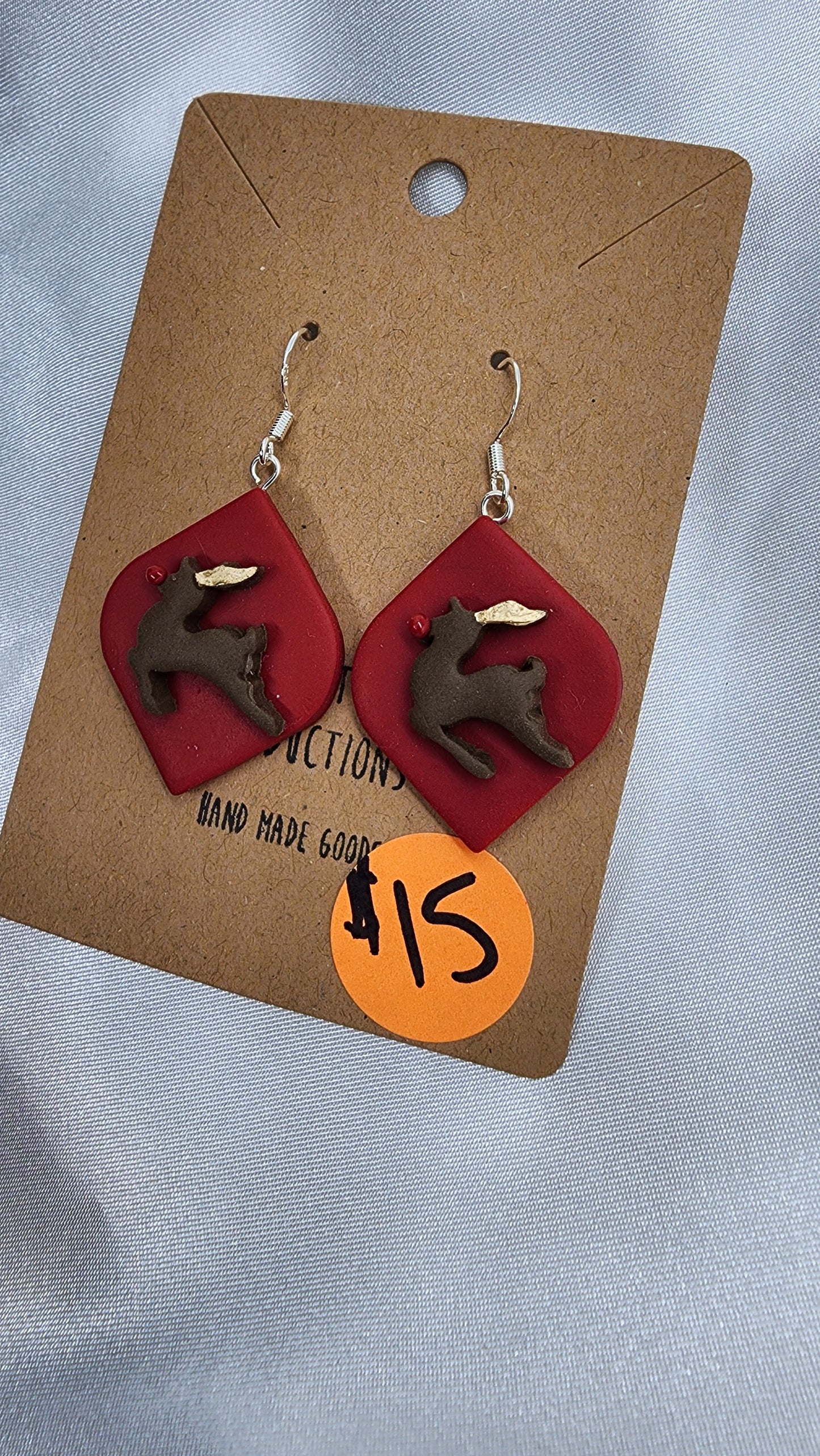 Rudolf the Red Nose Reindeer Earrings