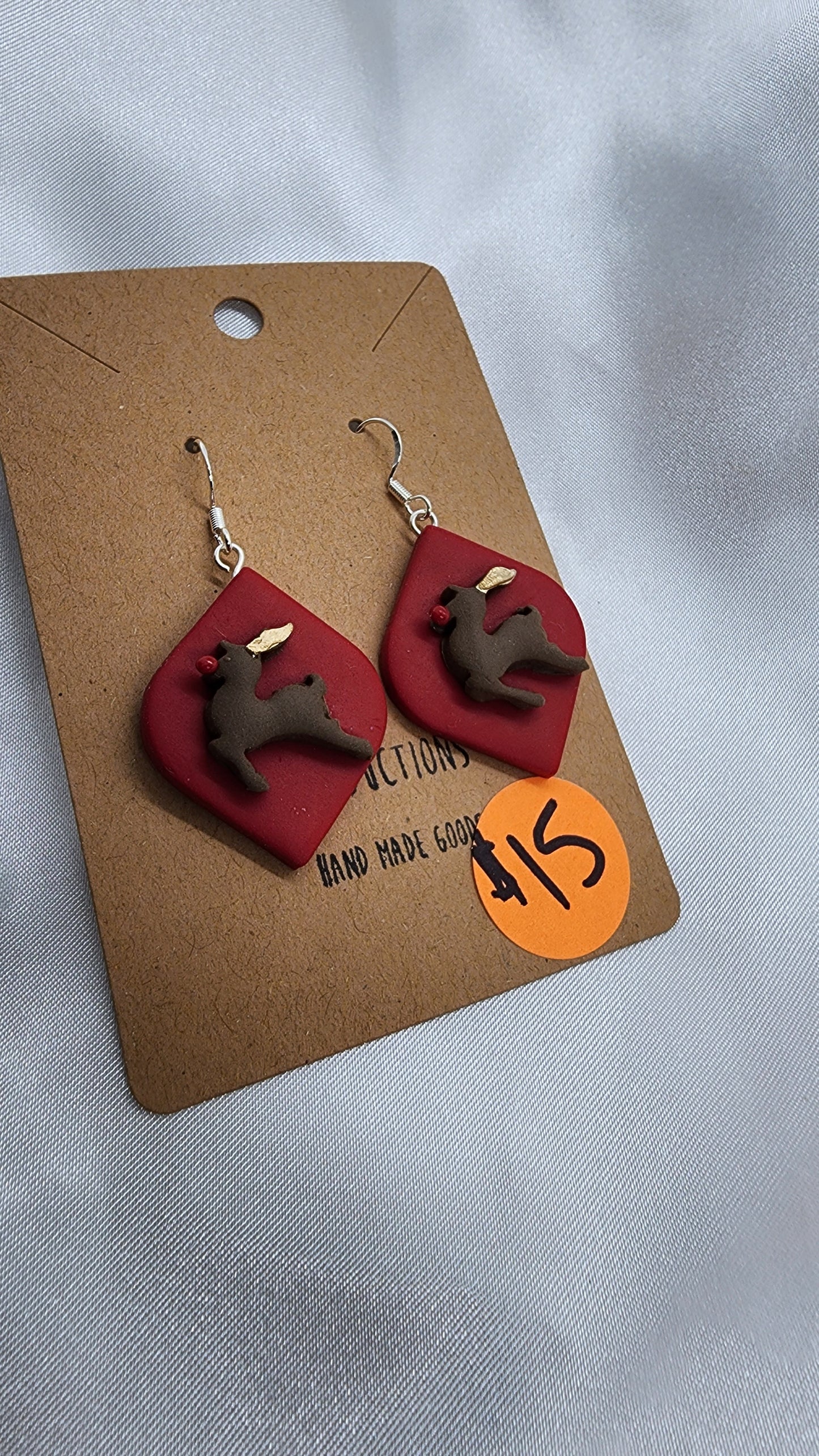 Rudolf the Red Nose Reindeer Earrings