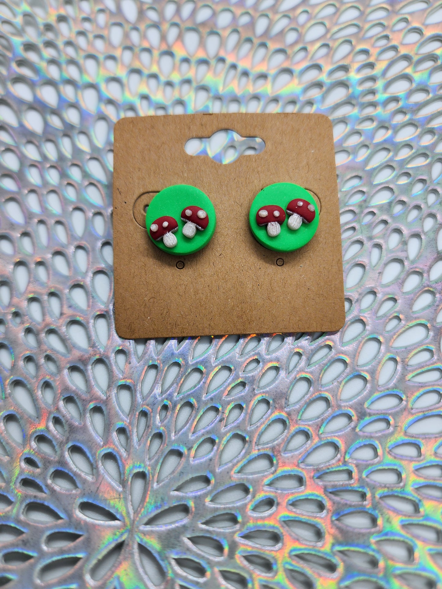 Mushroom Stud Earrings