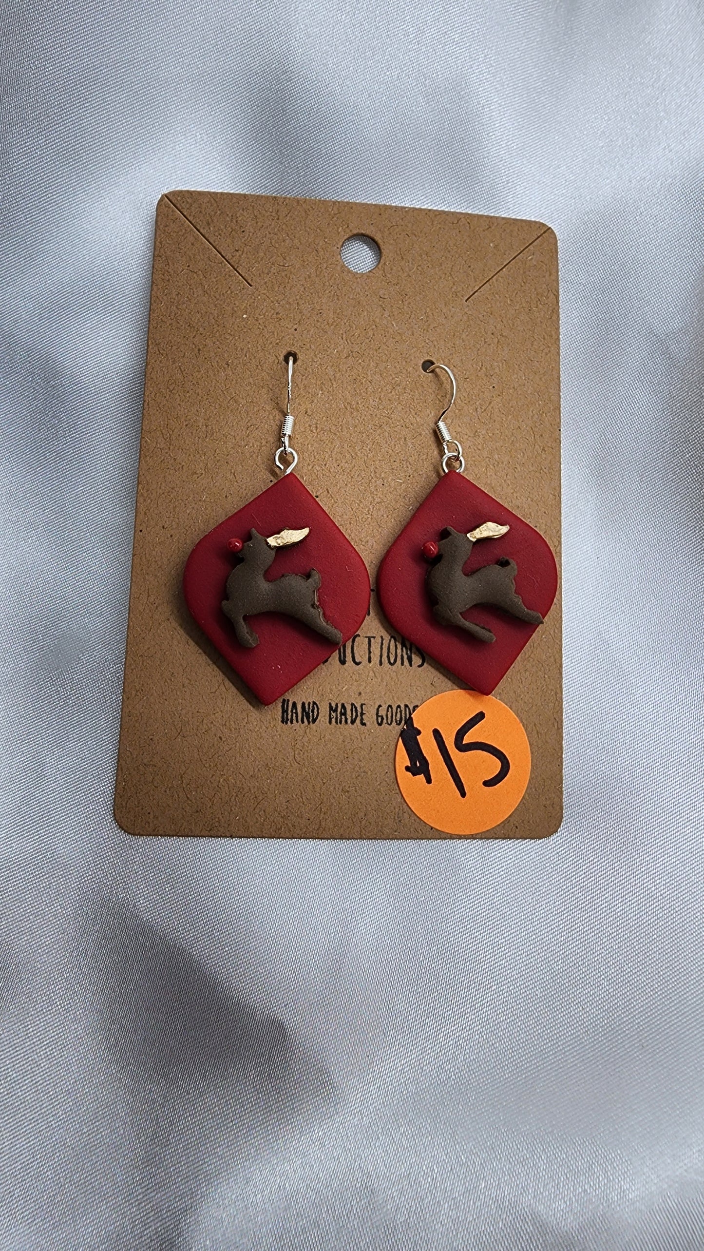 Rudolf the Red Nose Reindeer Earrings
