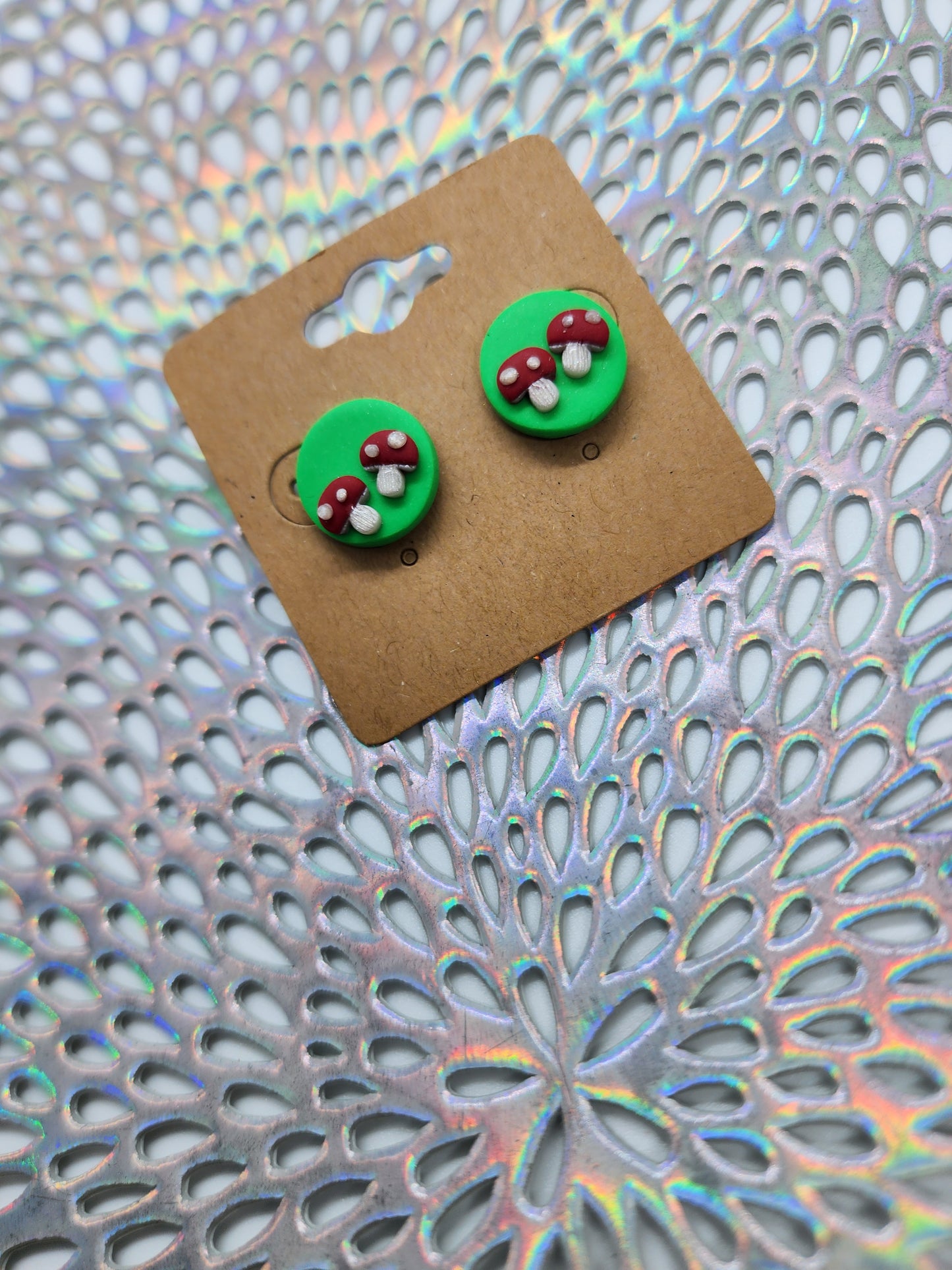 Mushroom Stud Earrings