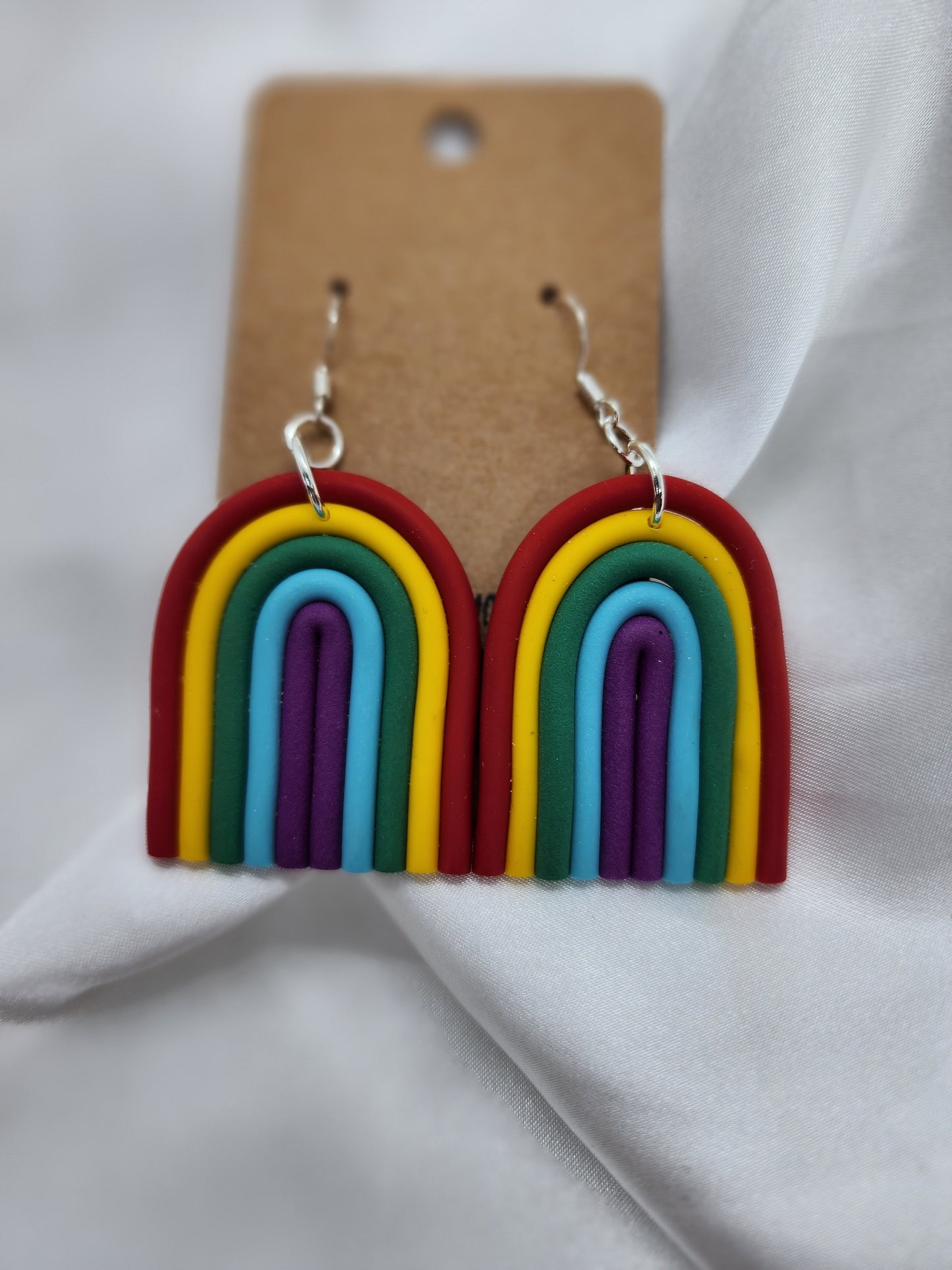 Rainbow Pride Hook Earrings