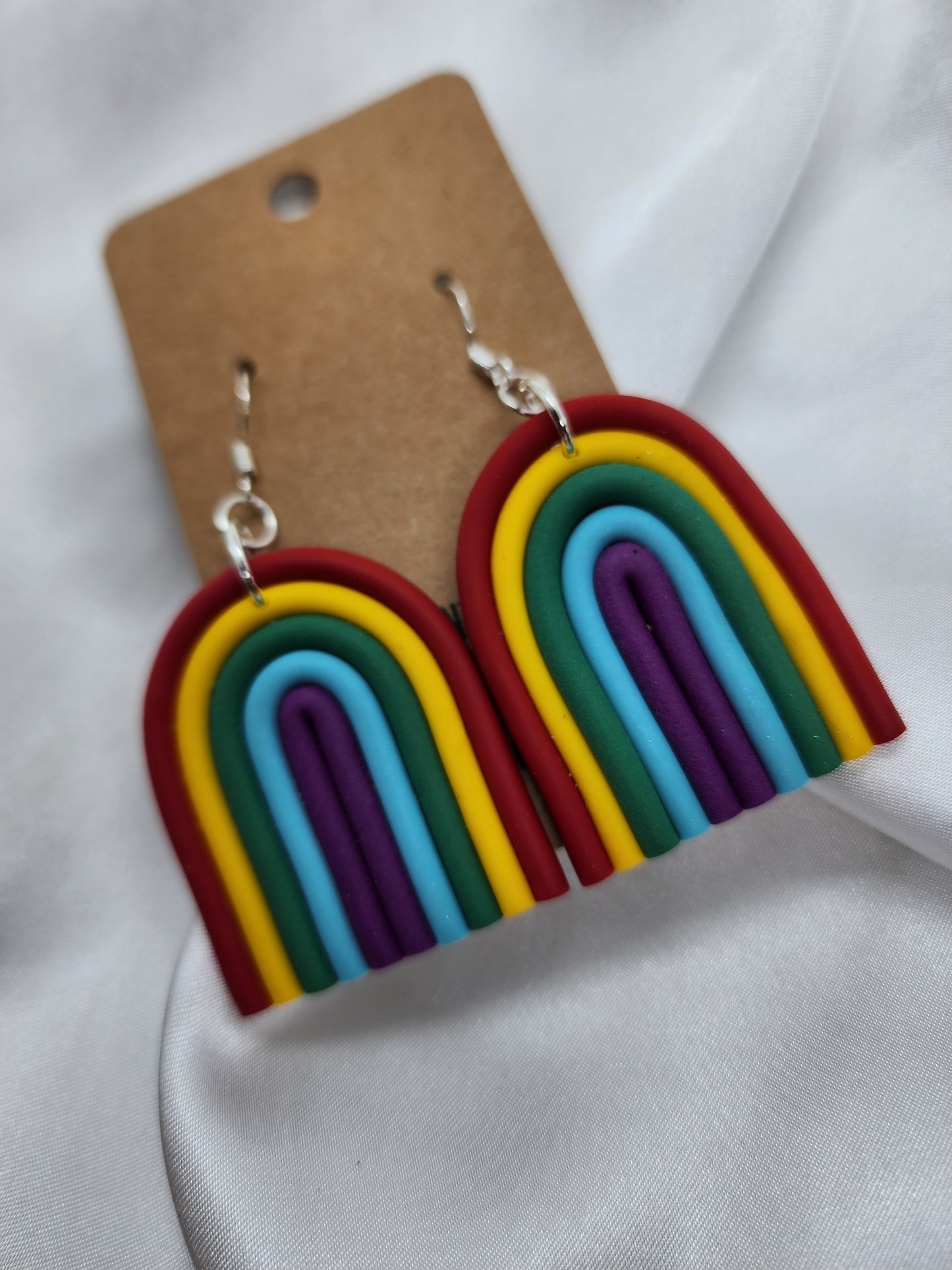 Rainbow Pride Hook Earrings