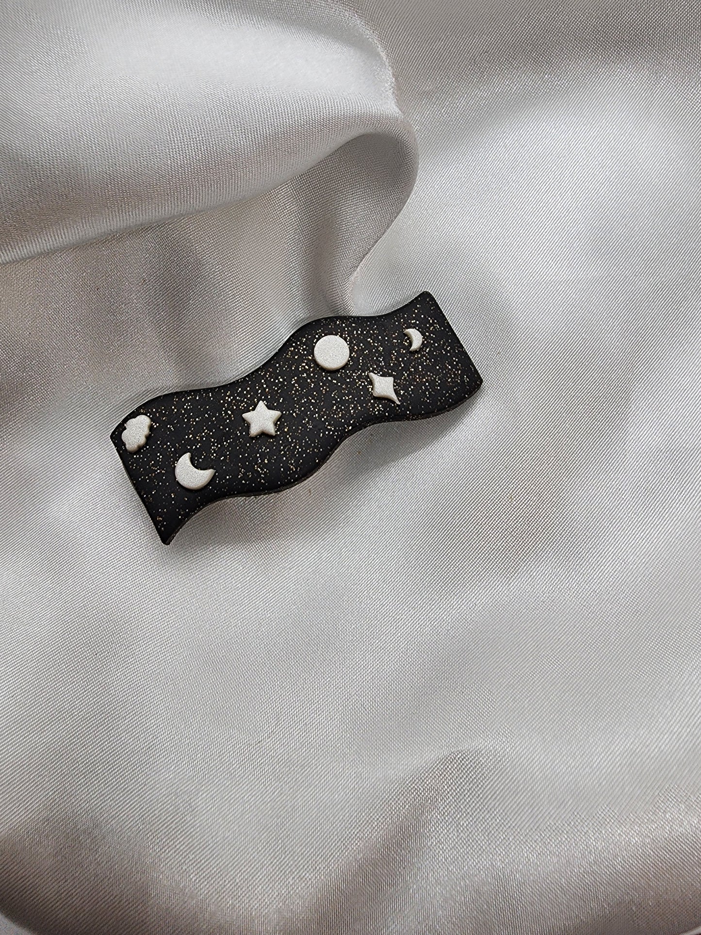 Moon and Stars Hair clip