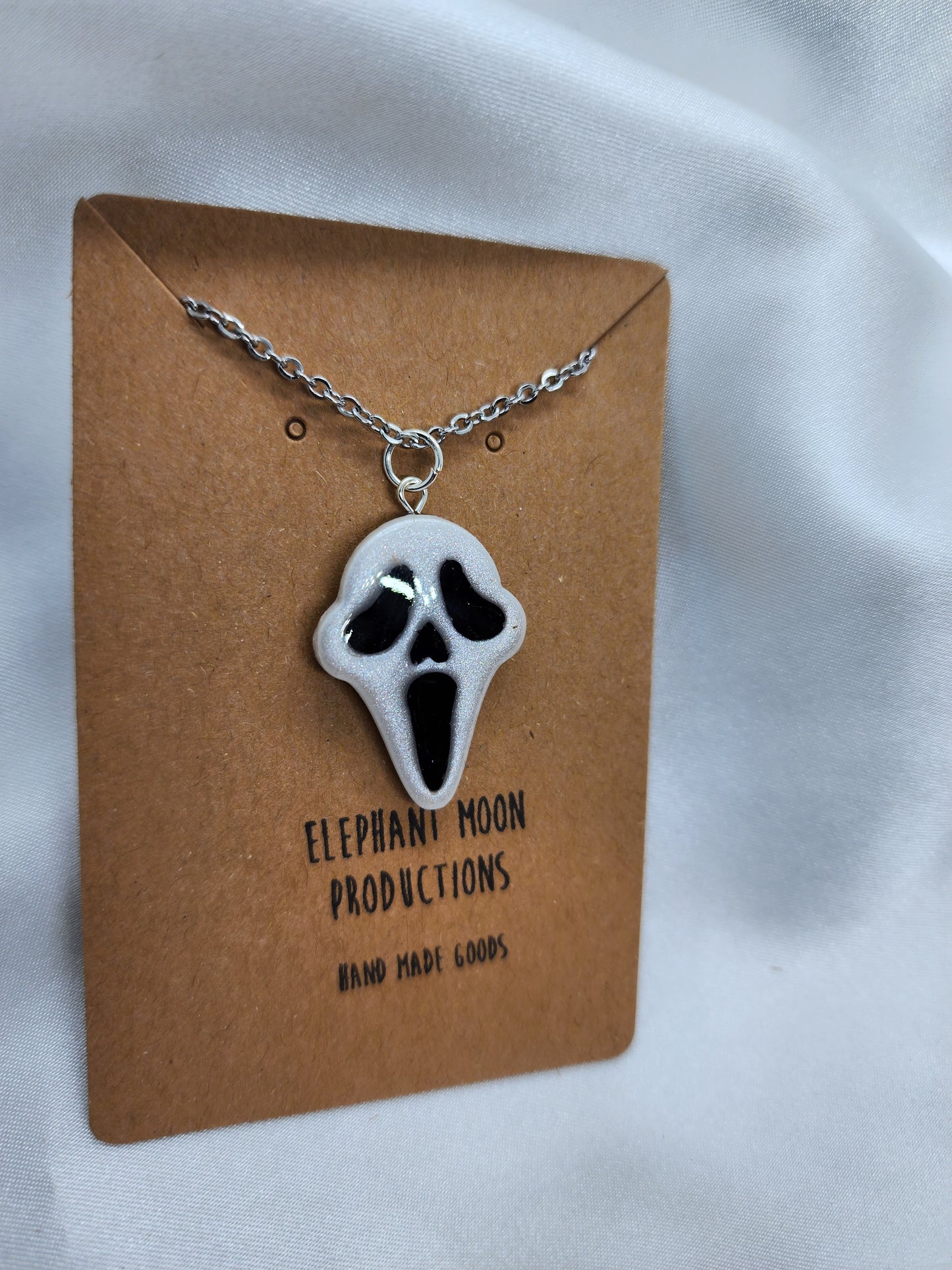 Ghostface Clay Necklace