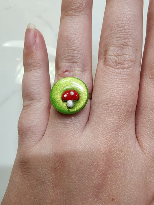 Little Mushroom Ring 🍄 Handmade