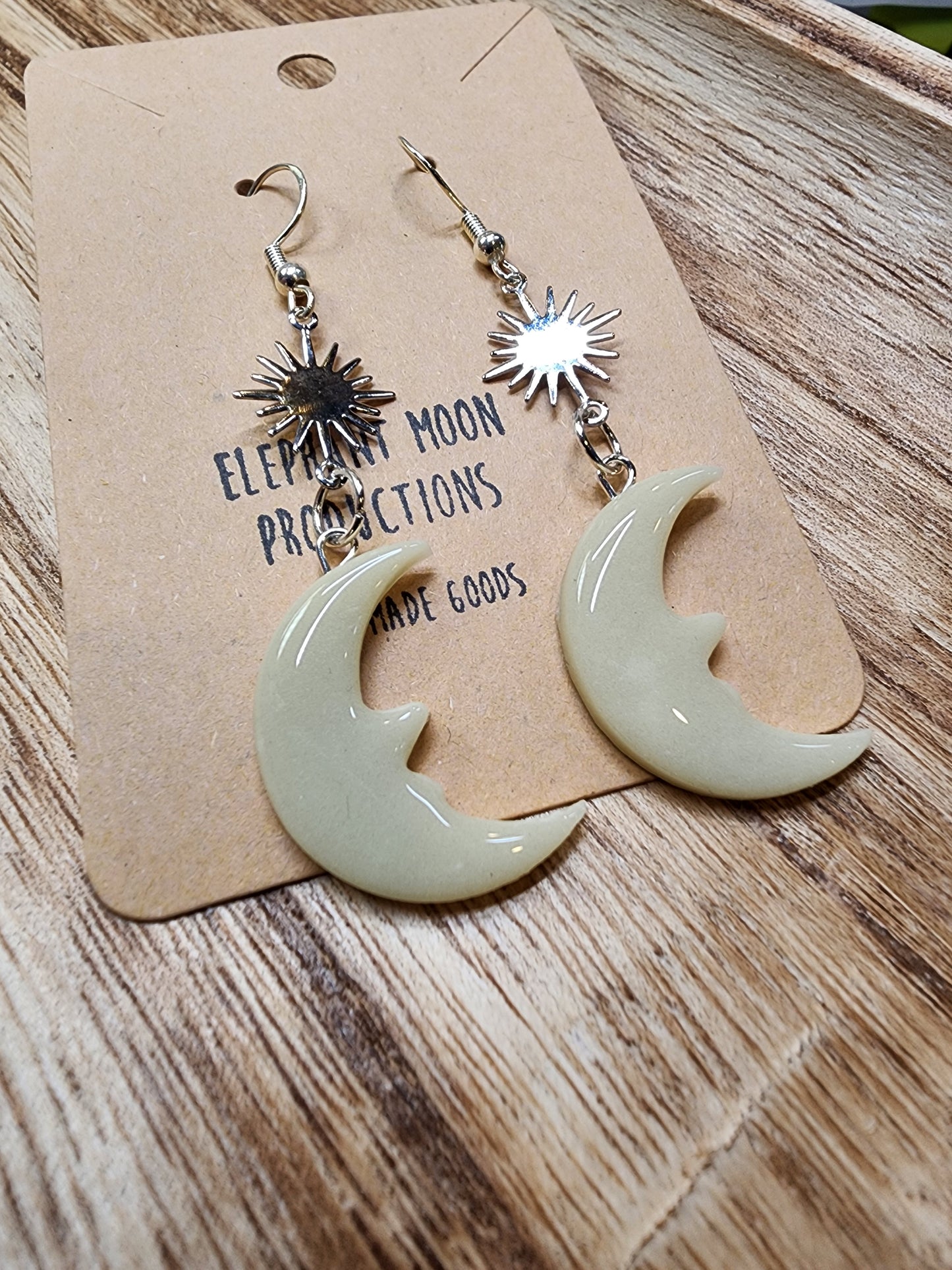 Moon & Sun Glow in the Dark Earrings