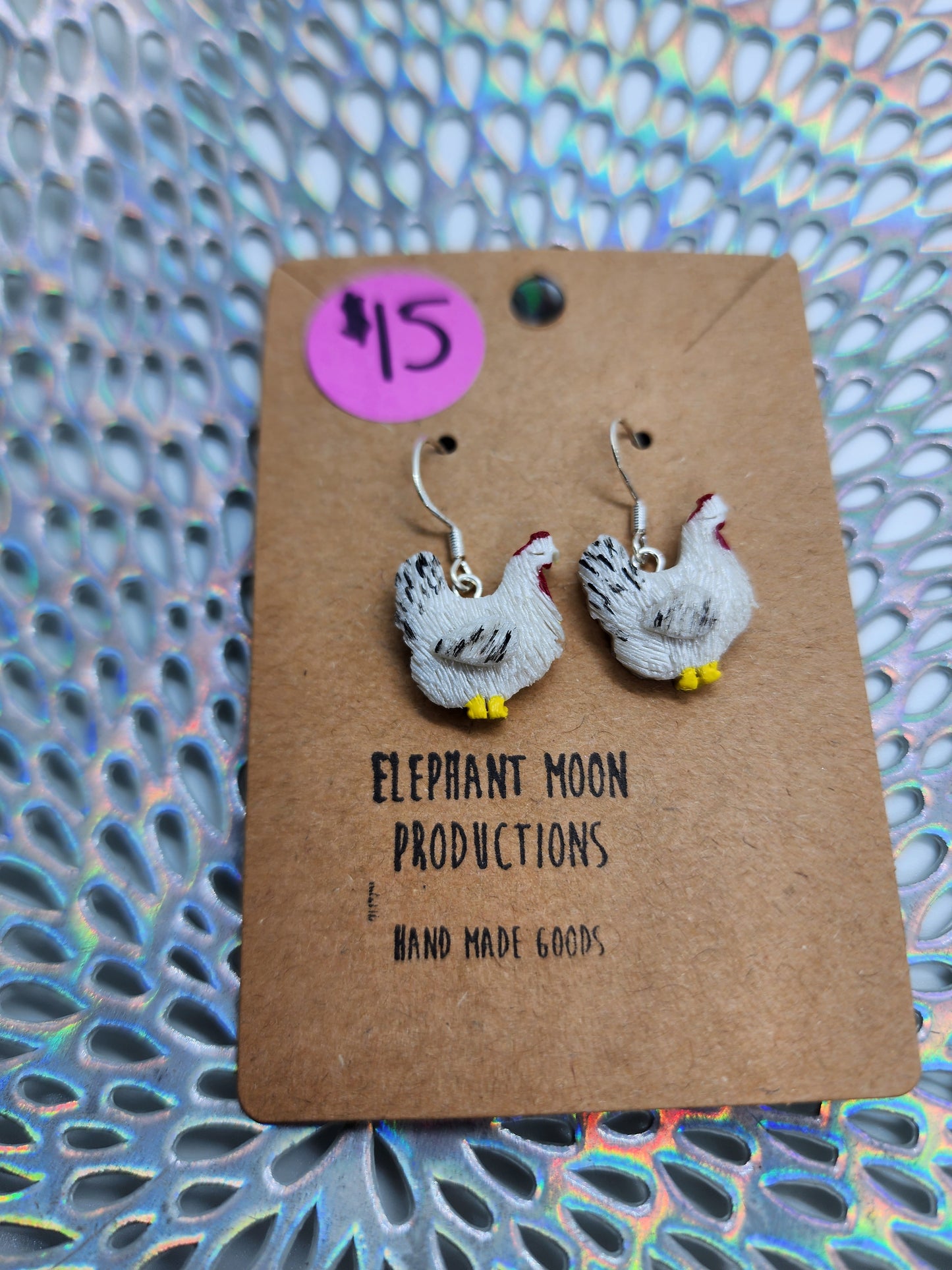 Chicken Handmade Earrings