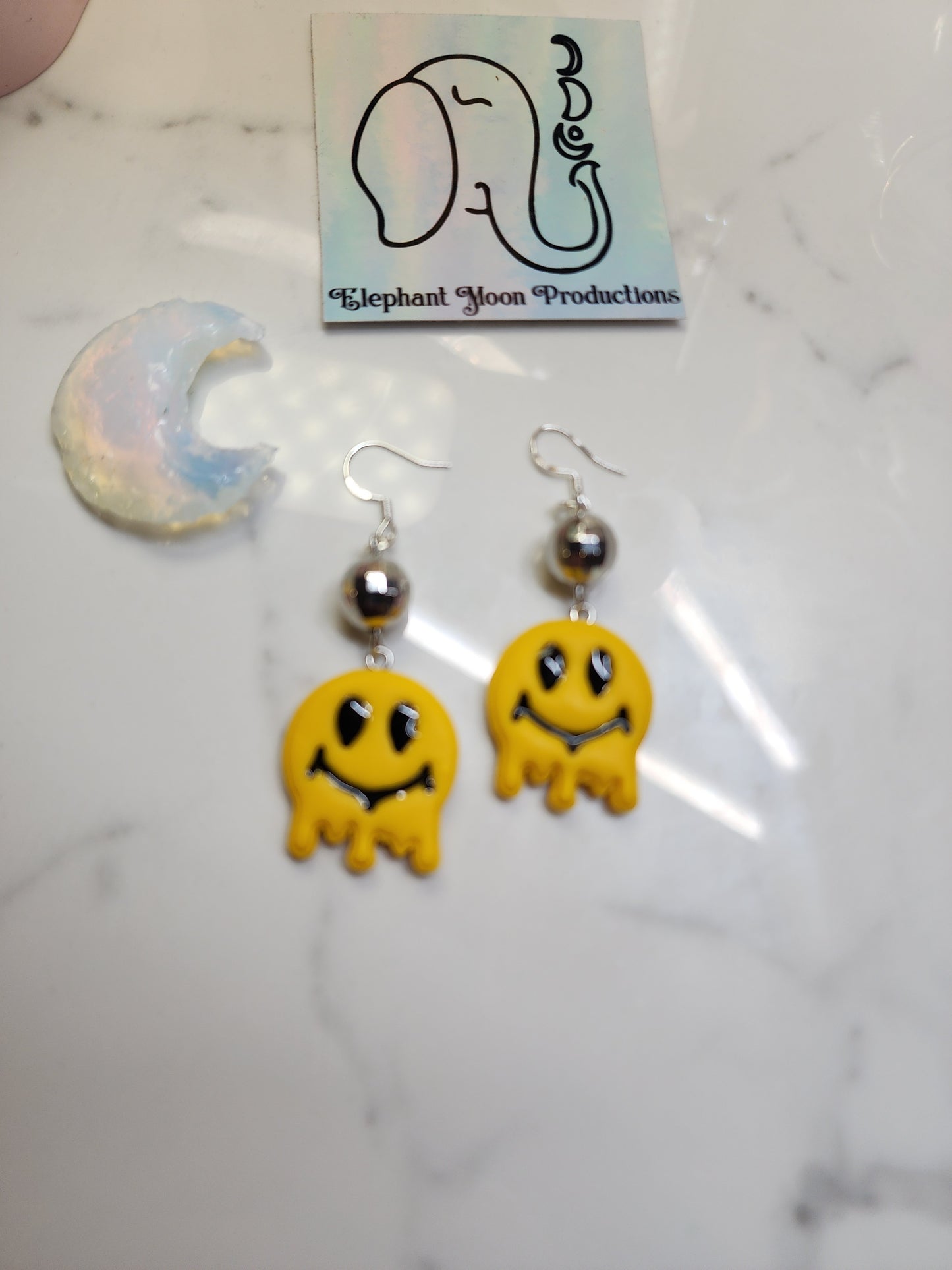 Smiley Disco Ball Earrings 🕺