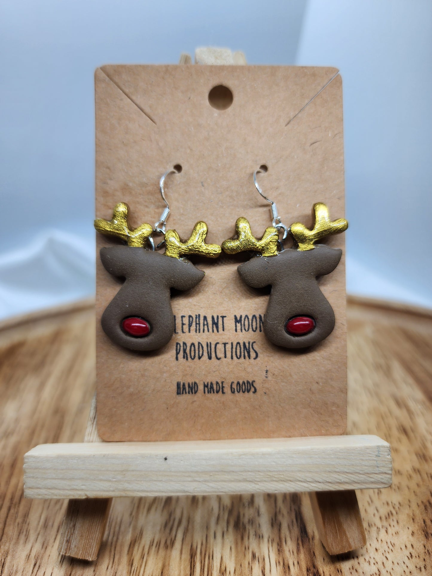 Rudolf the Red Nose Reindeer Earrings