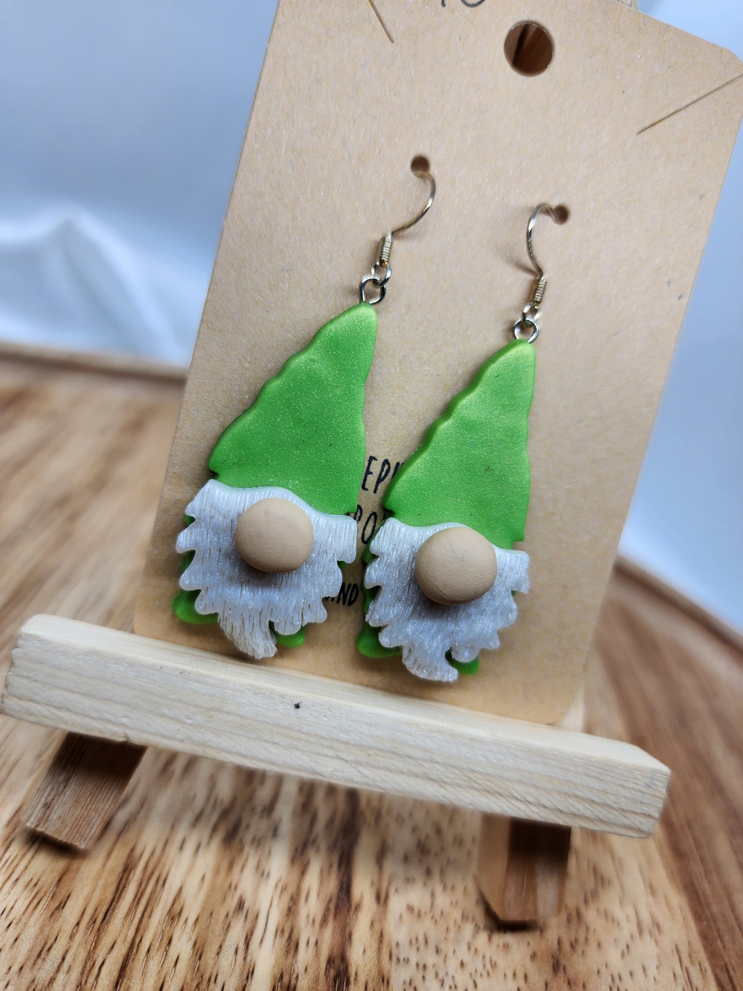 Green Gnome Earrings