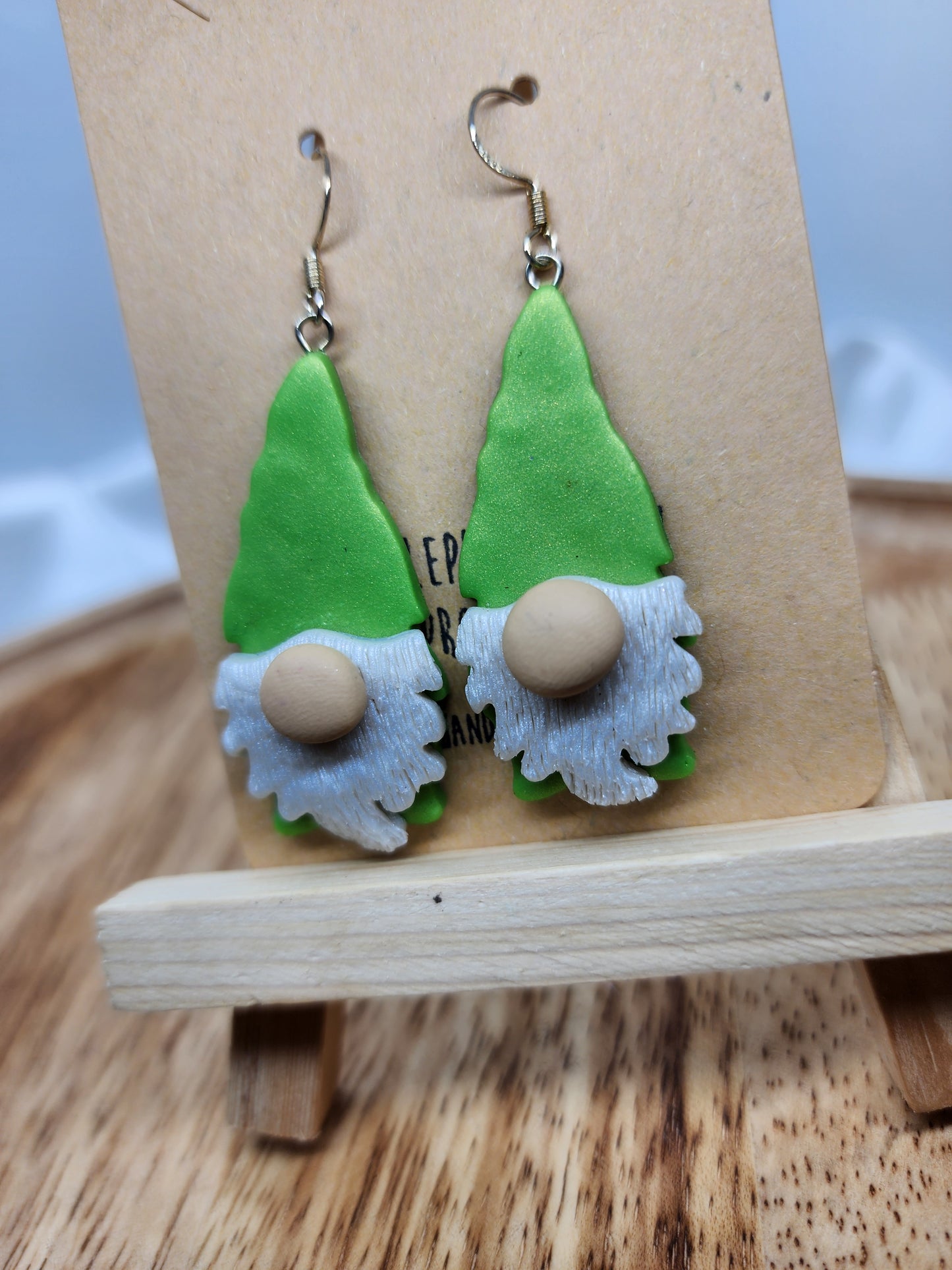 Green Gnome Earrings