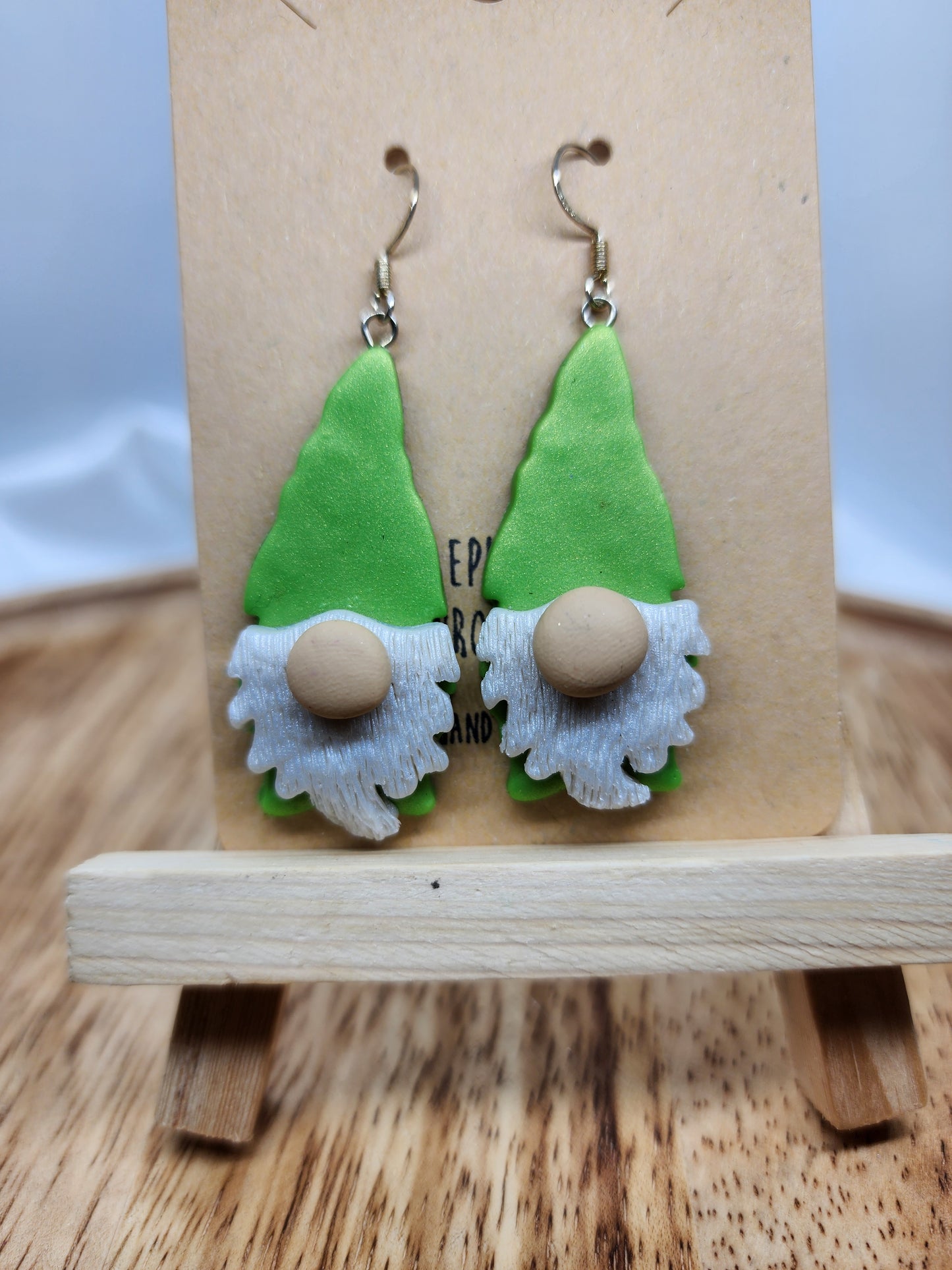 Green Gnome Earrings