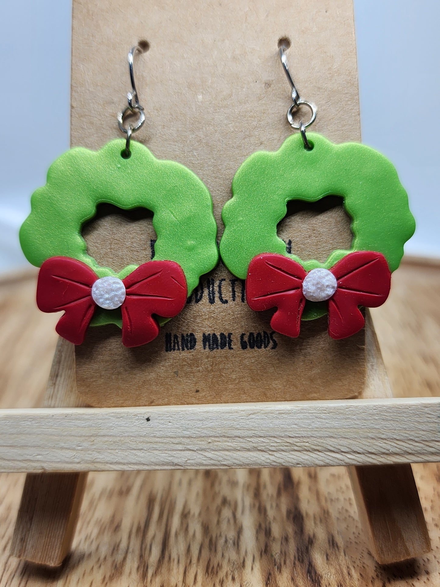 Christmas Wreath Earrings