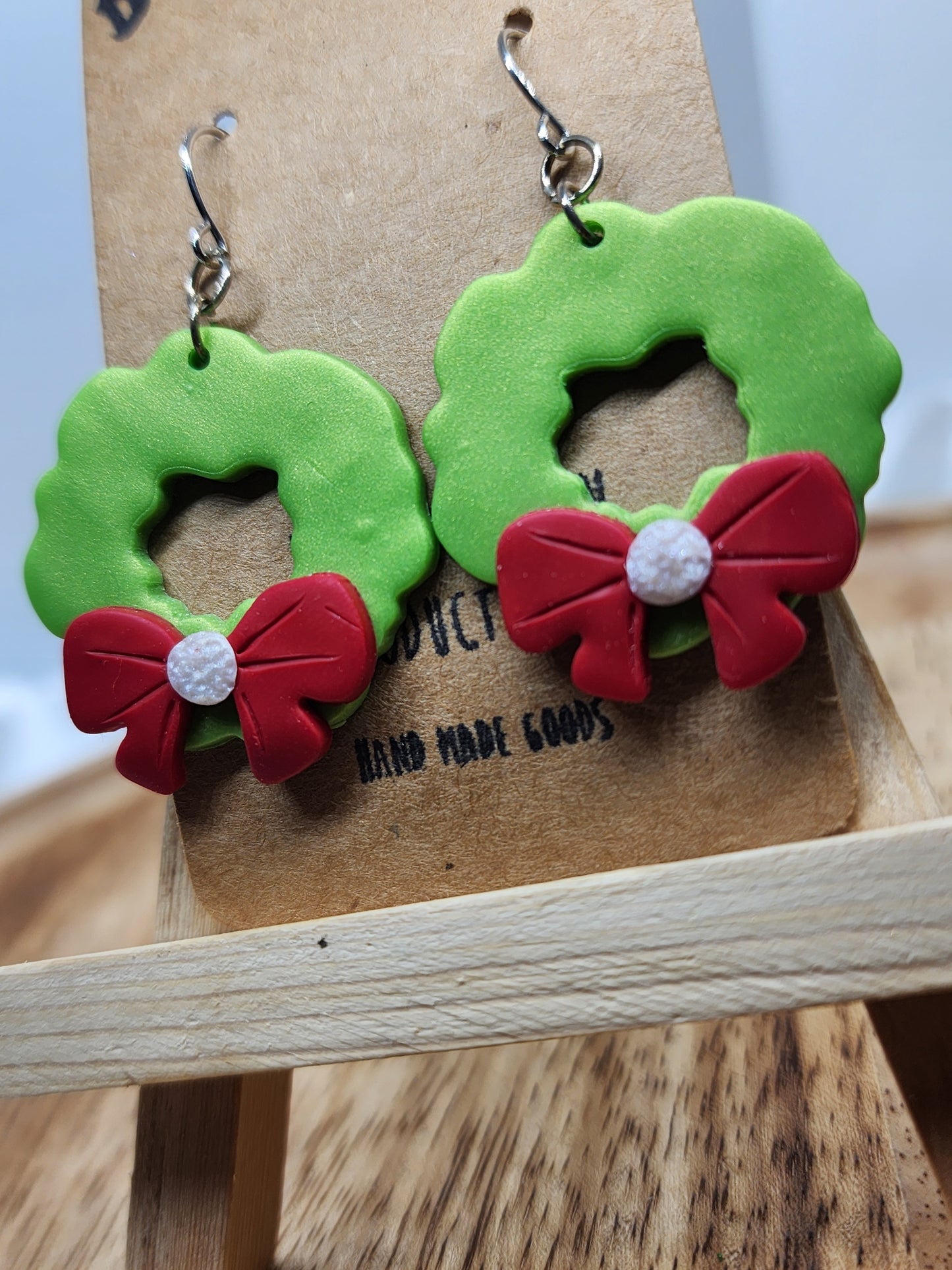 Christmas Wreath Earrings