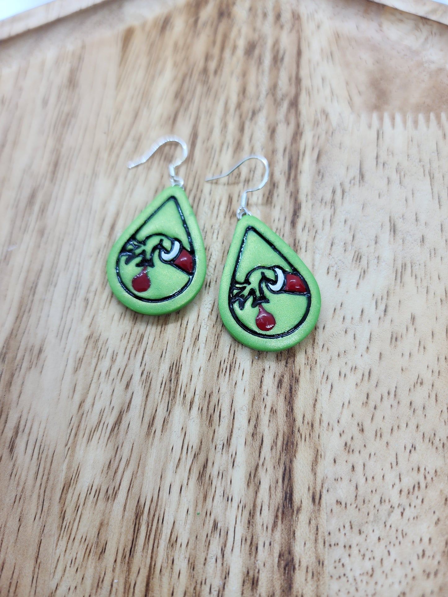 Grinch Hand Earrings