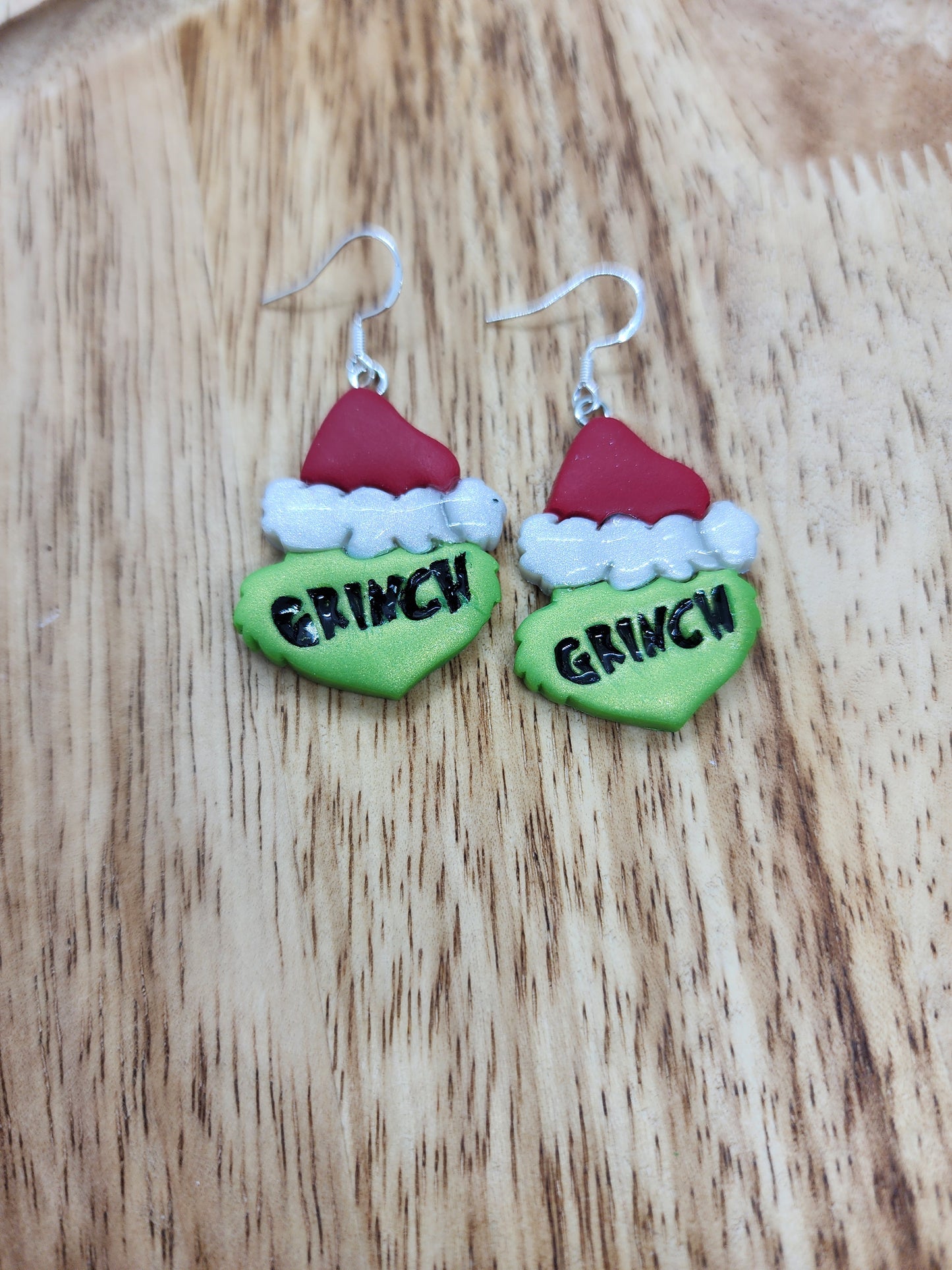 Grinch Earrings Handmade