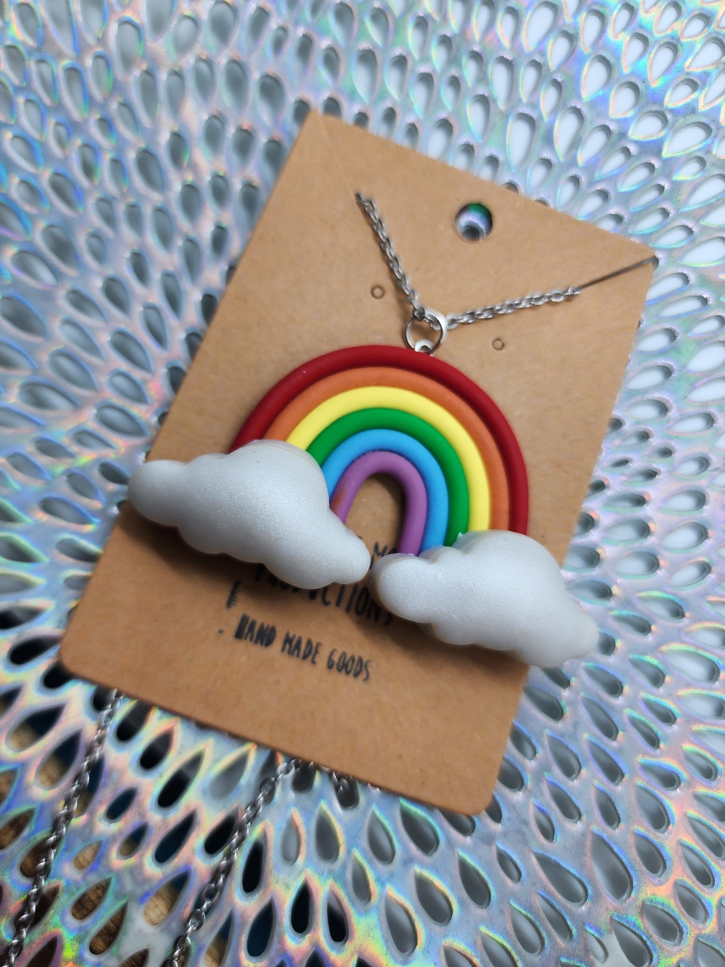 Rainbow Necklace Handmade