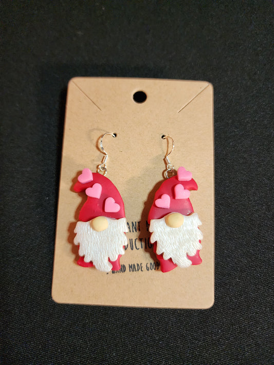 Valentine Gnome Earrings