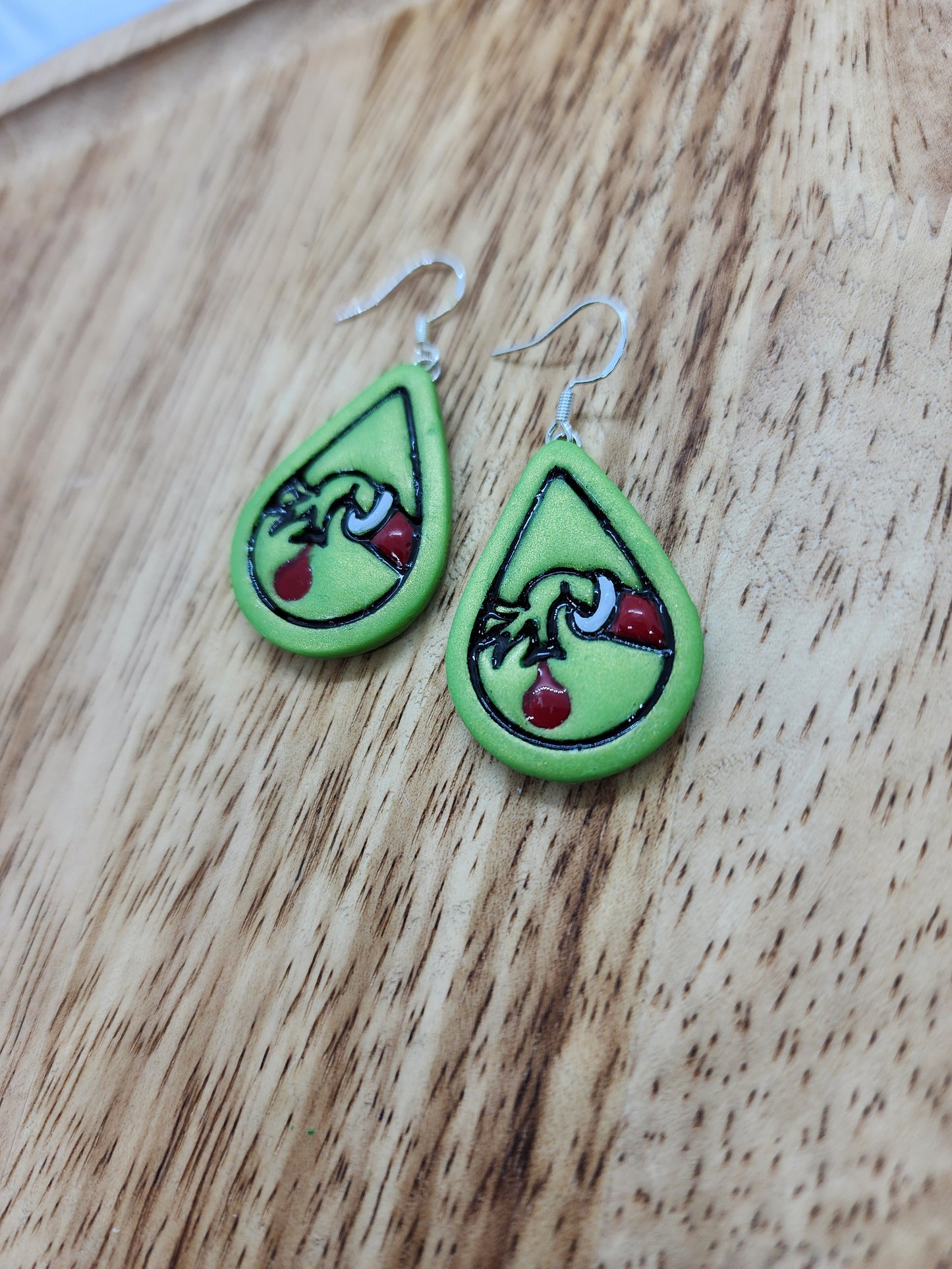 Grinch Hand Earrings