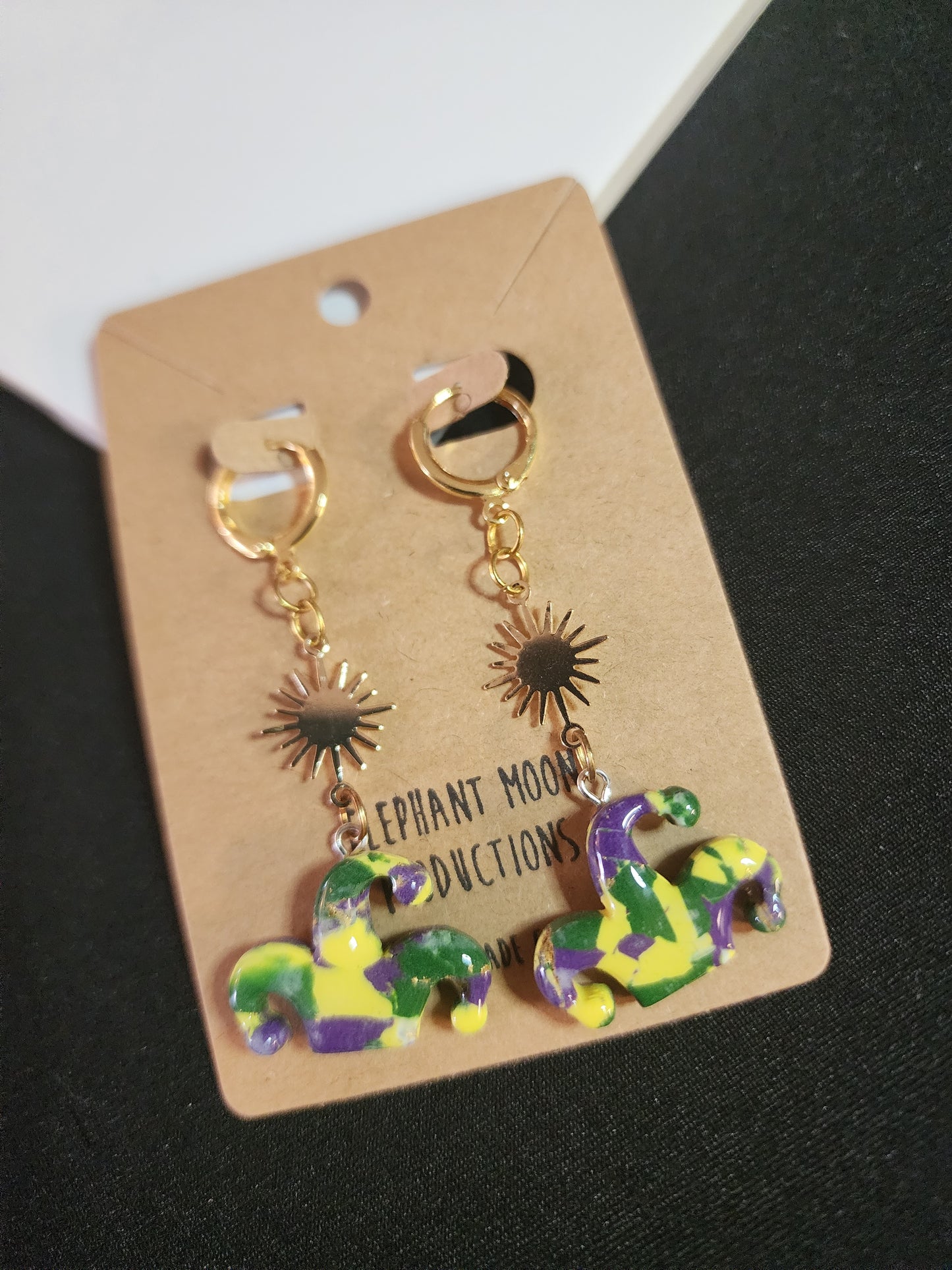 Jester Hat Mardi Gras Earrings