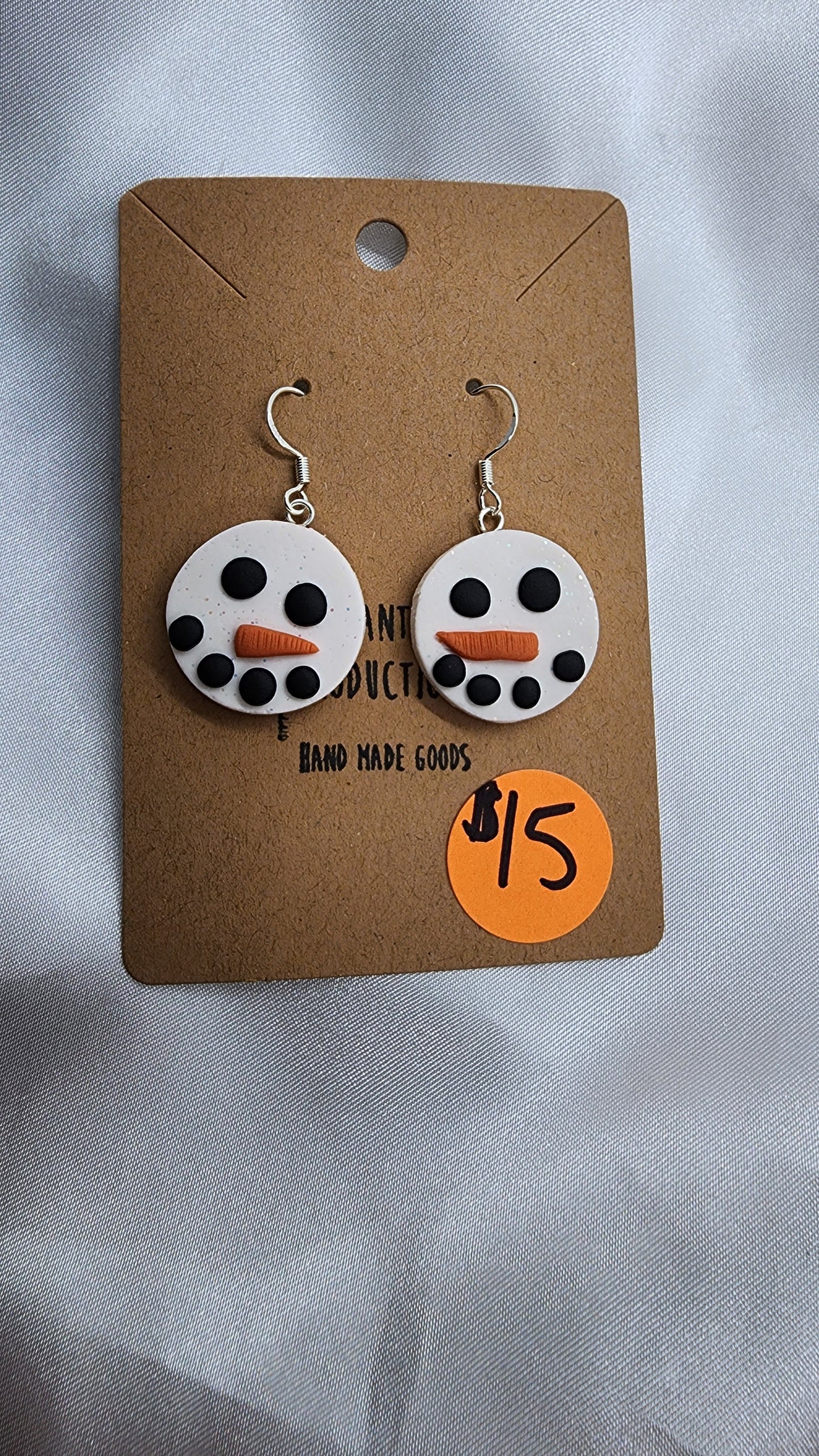 Snowman Hook Earrings