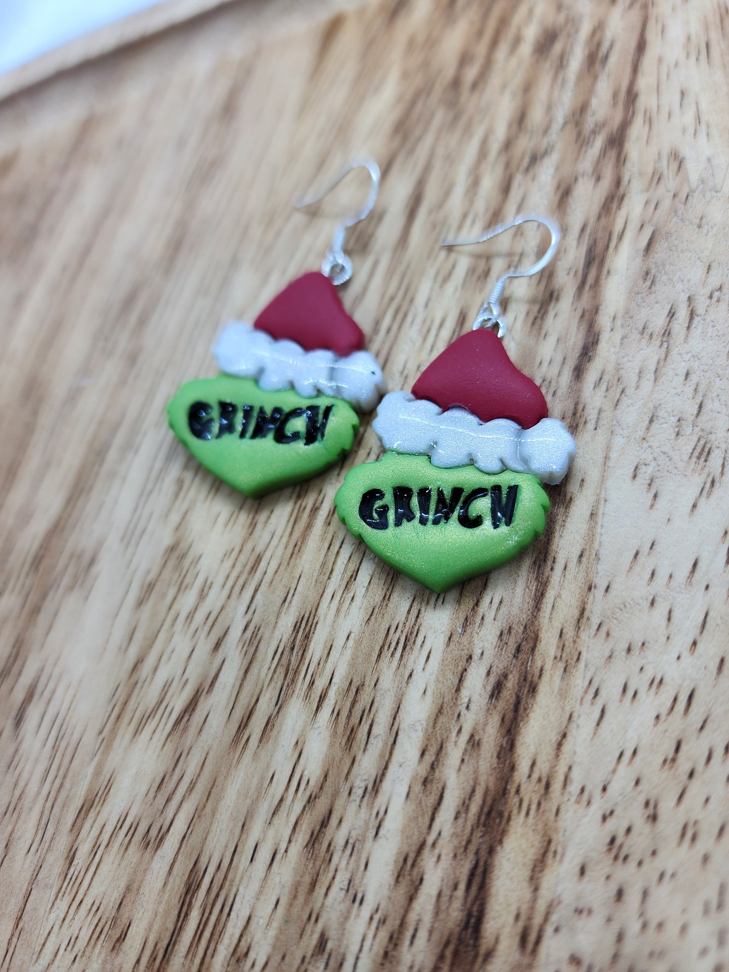 Grinch Earrings Handmade