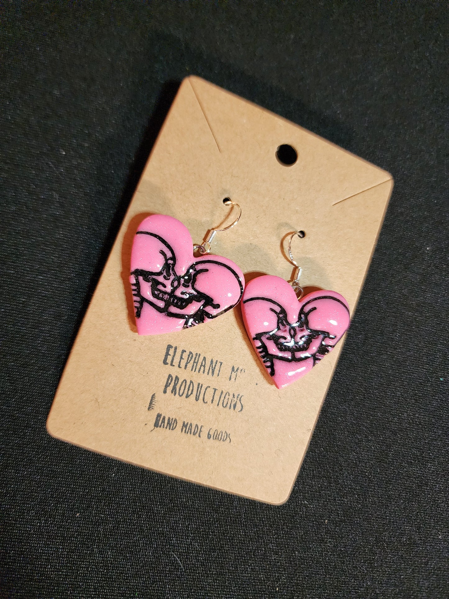 Kissing Skeleton Earrings