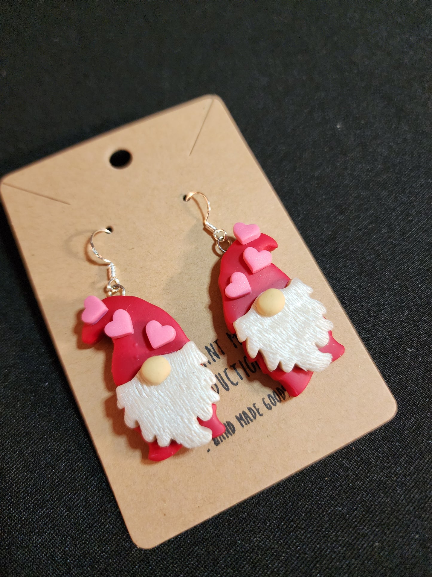 Valentine Gnome Earrings