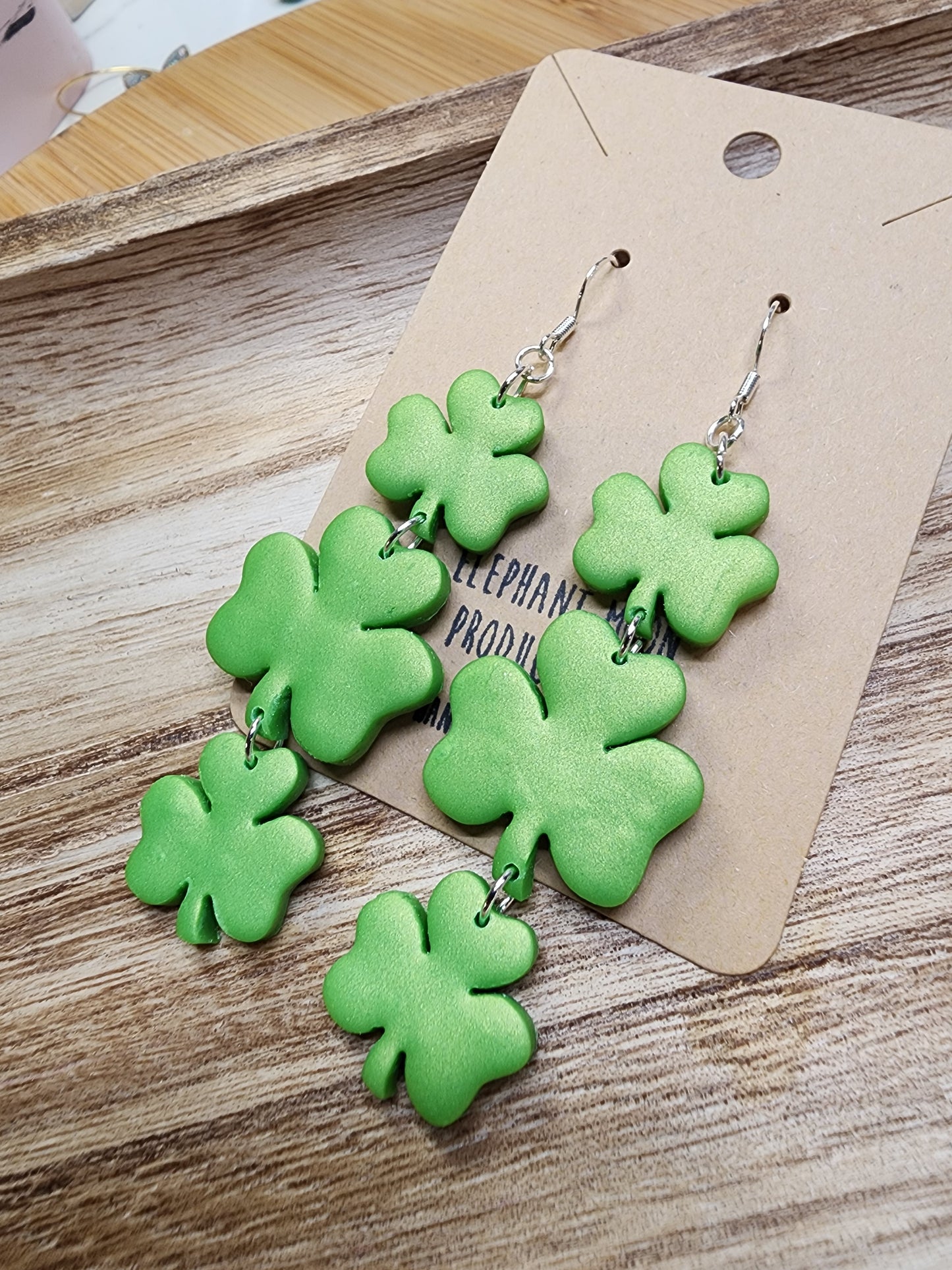 St. Patties Day Clover Earrings