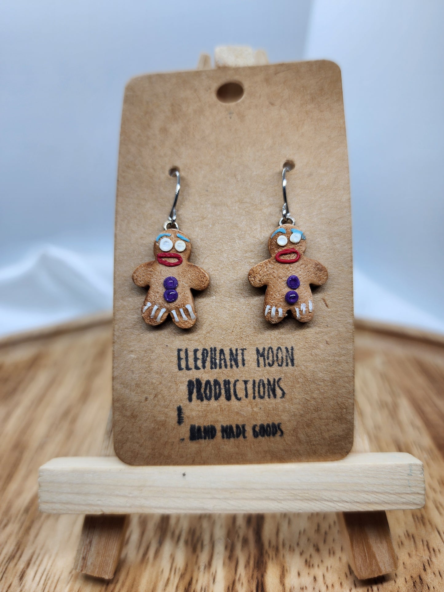 Gingerbread Man Earrings