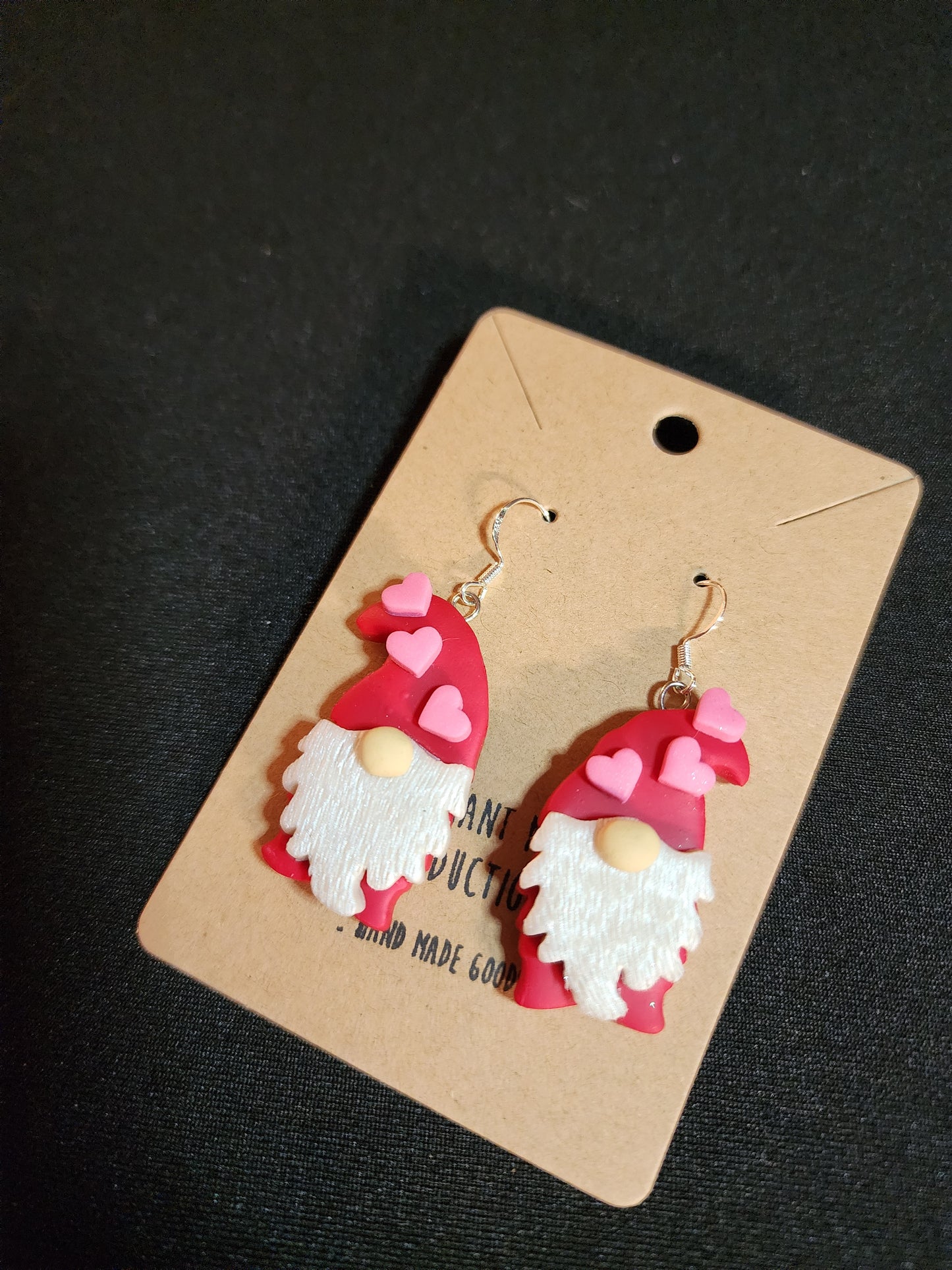 Valentine Gnome Earrings