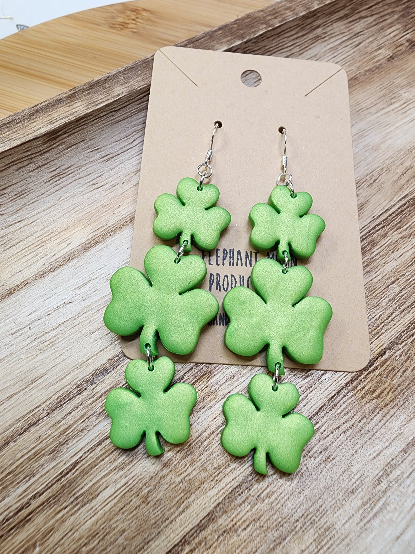 St. Patties Day Clover Earrings