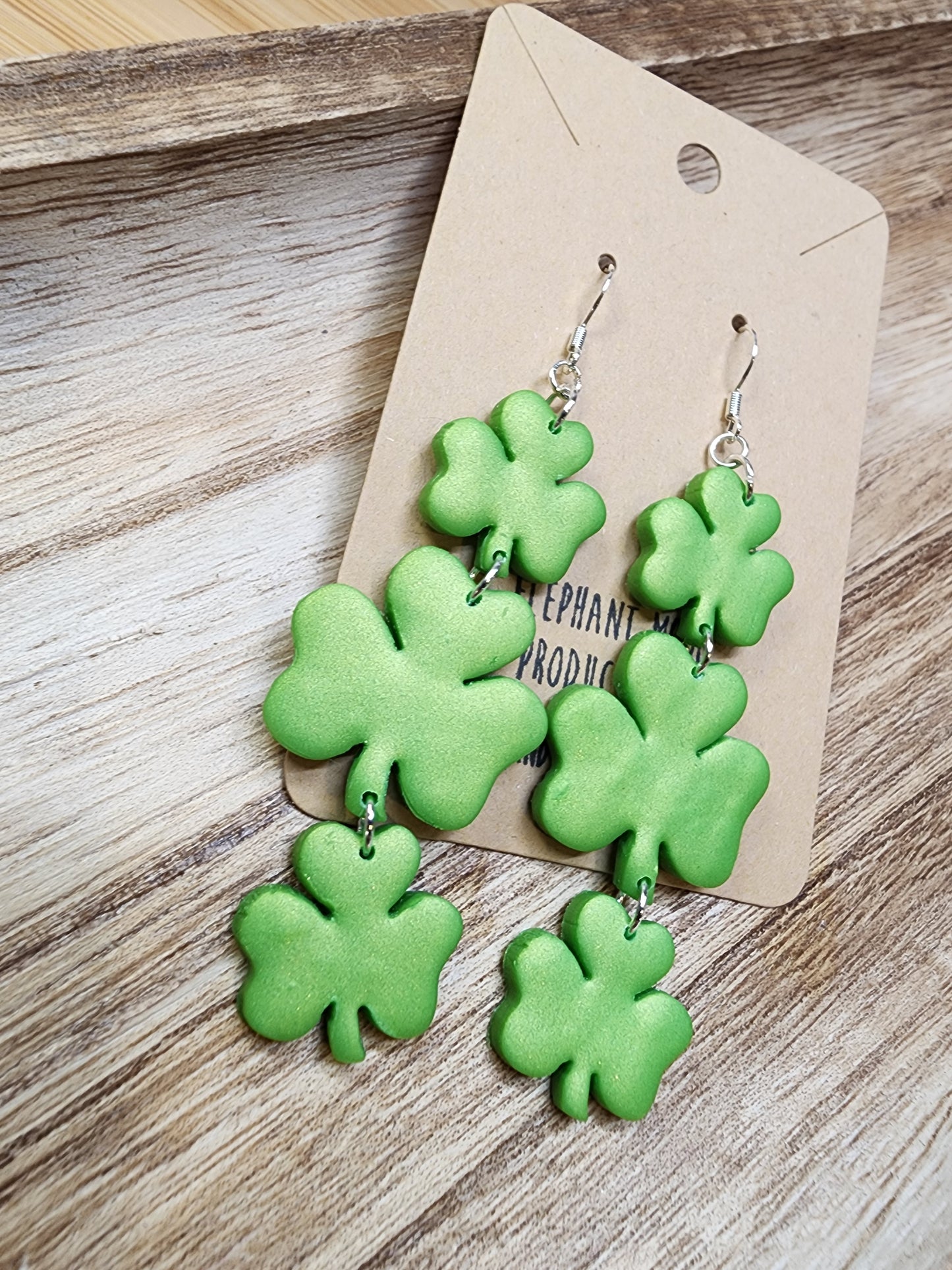 St. Patties Day Clover Earrings