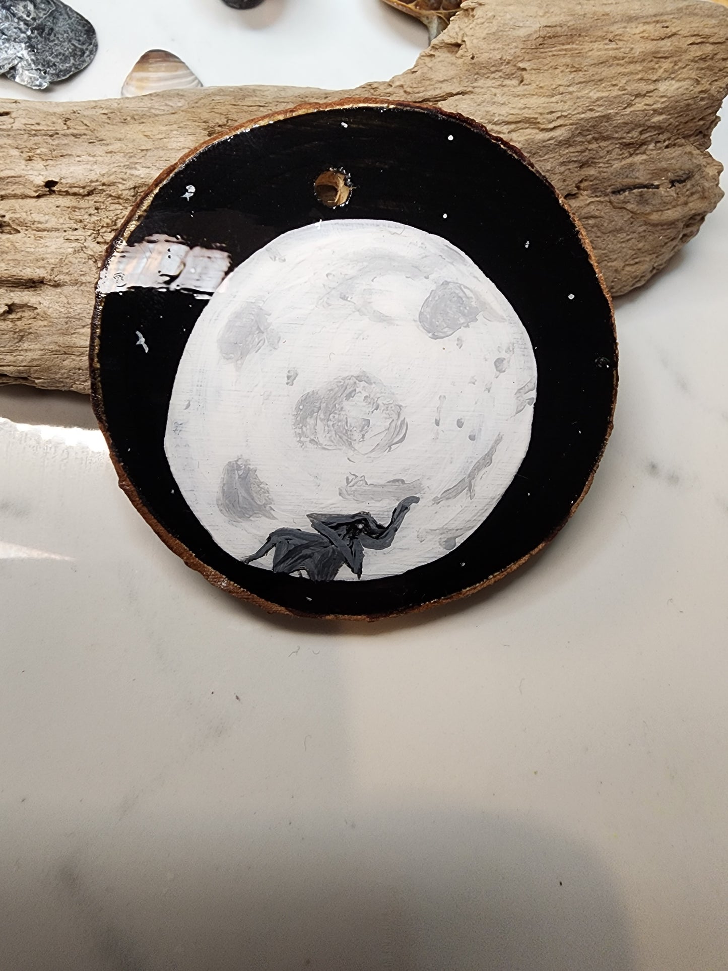 Elephant Moon Mini Painting